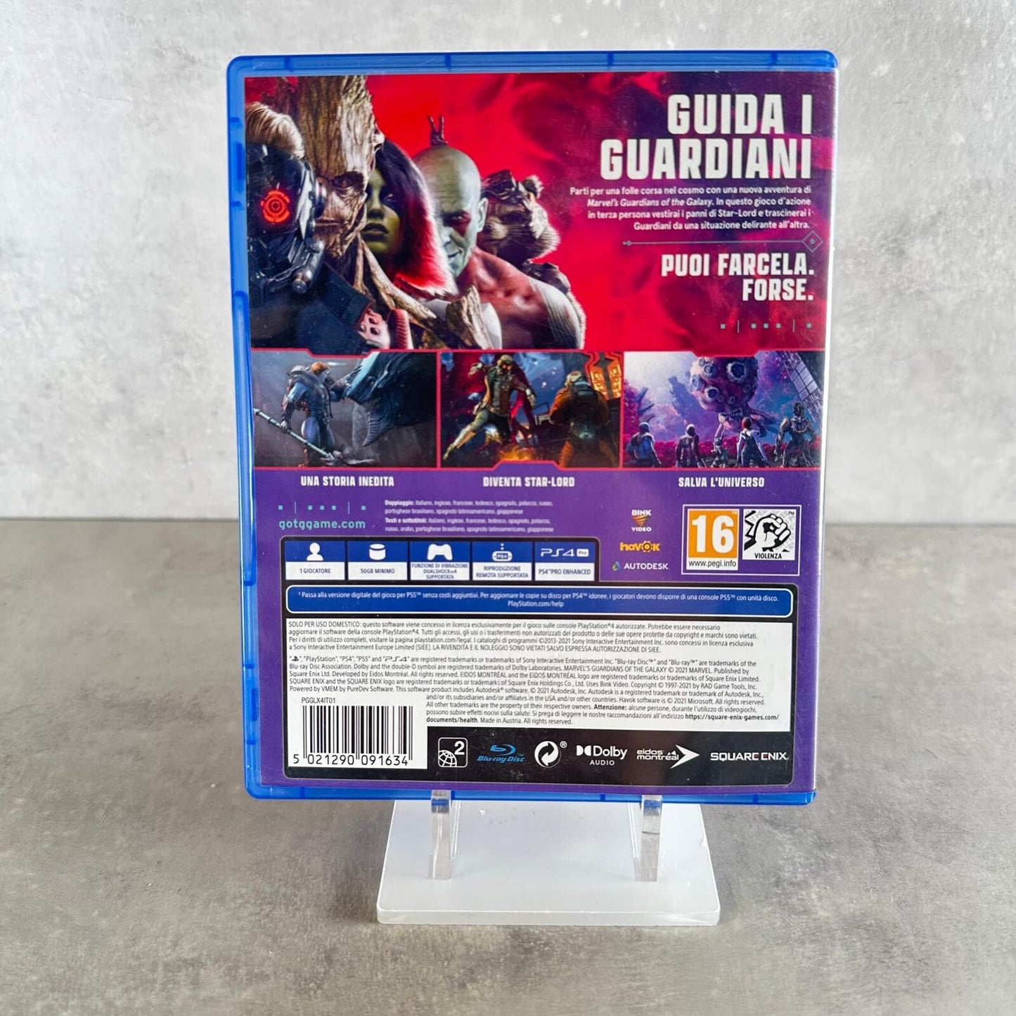 GUARDIANS OF THE GALAXY MARVEL PLAYSTATION 4 PS4 ITA Completo