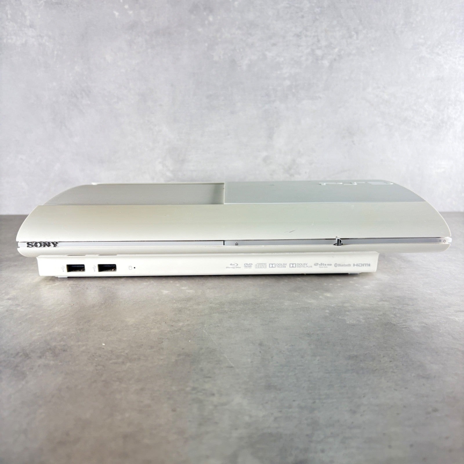 CONSOLE PLAYSTATION 3 SUPER SLIM PS3 Bianco 12GB COMPLETA + Scatola e Controller