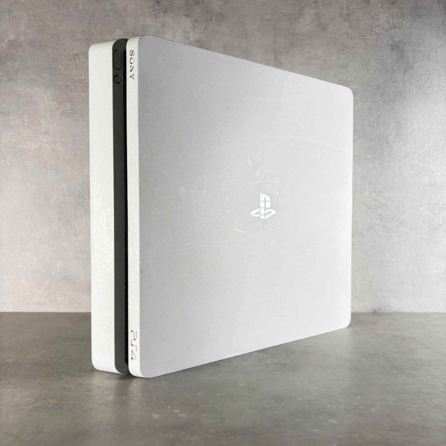 CONSOLE PLAYSTATION 4 SLIM PS4 Bianco 500Gb + Cavi e CONTROLLER —FIRMWARE 12.52—