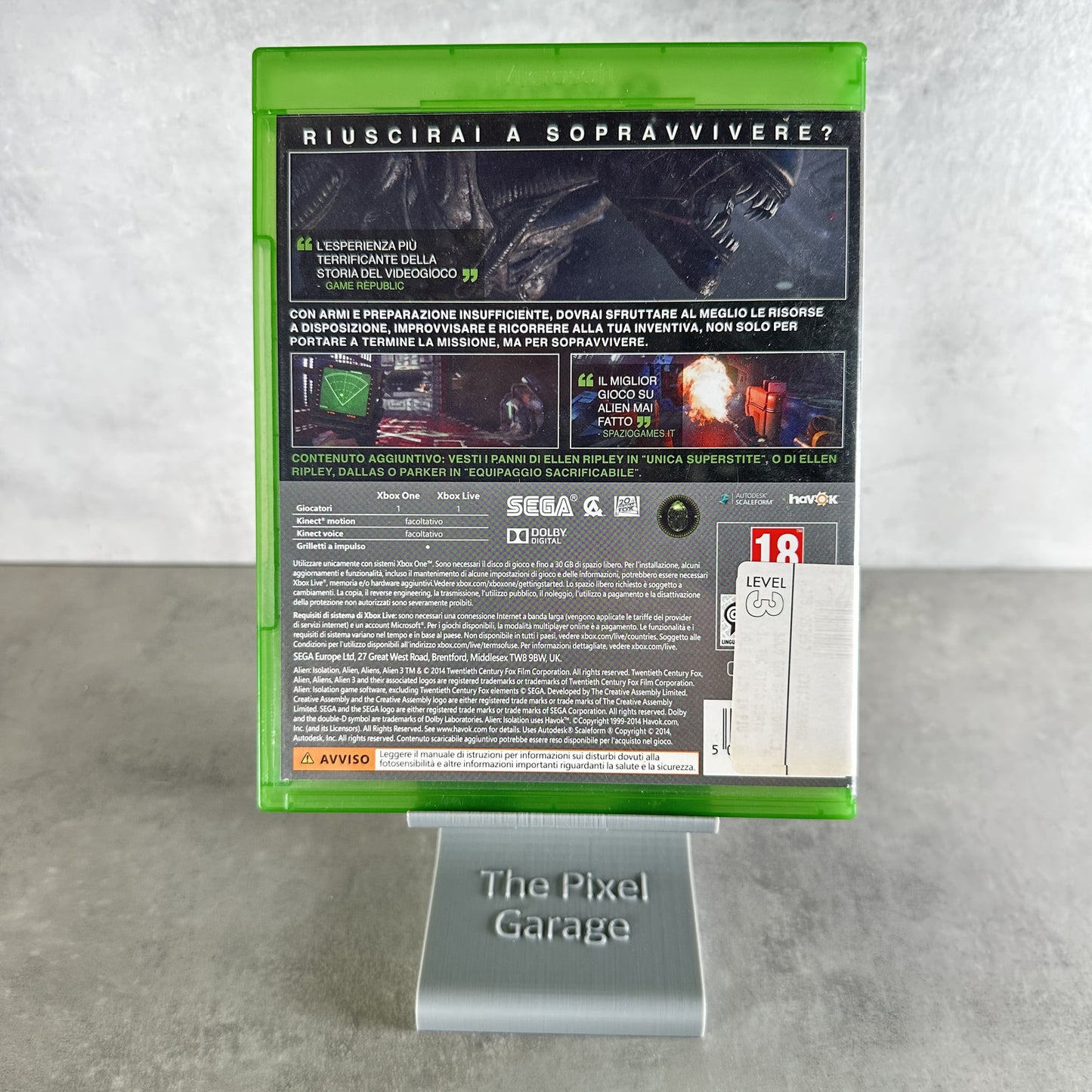 ALIEN ISOLATION EDIZIONE RIPLEY XBOX ONE ITA Completo