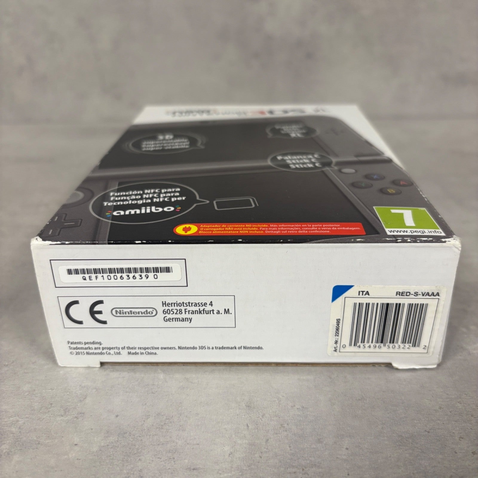 NEW NINTENDO 3DS XL CONSOLE Nero Con Scatola + Caricatore