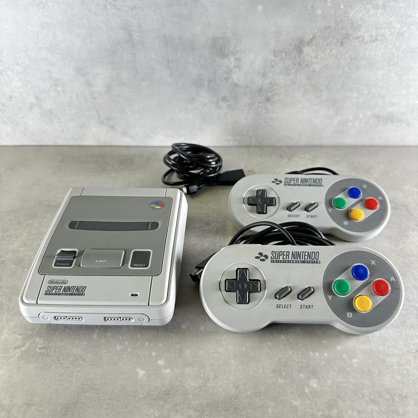SUPER NINTENDO CLASSIC MINI SNES CONSOLE Grigia COMPLETA con SCATOLA