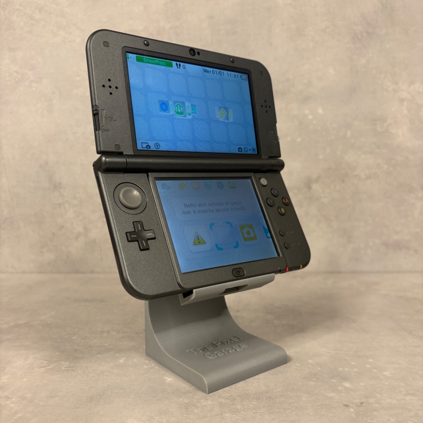 NEW NINTENDO 3DS XL CONSOLE Nero Con Scatola + Caricatore