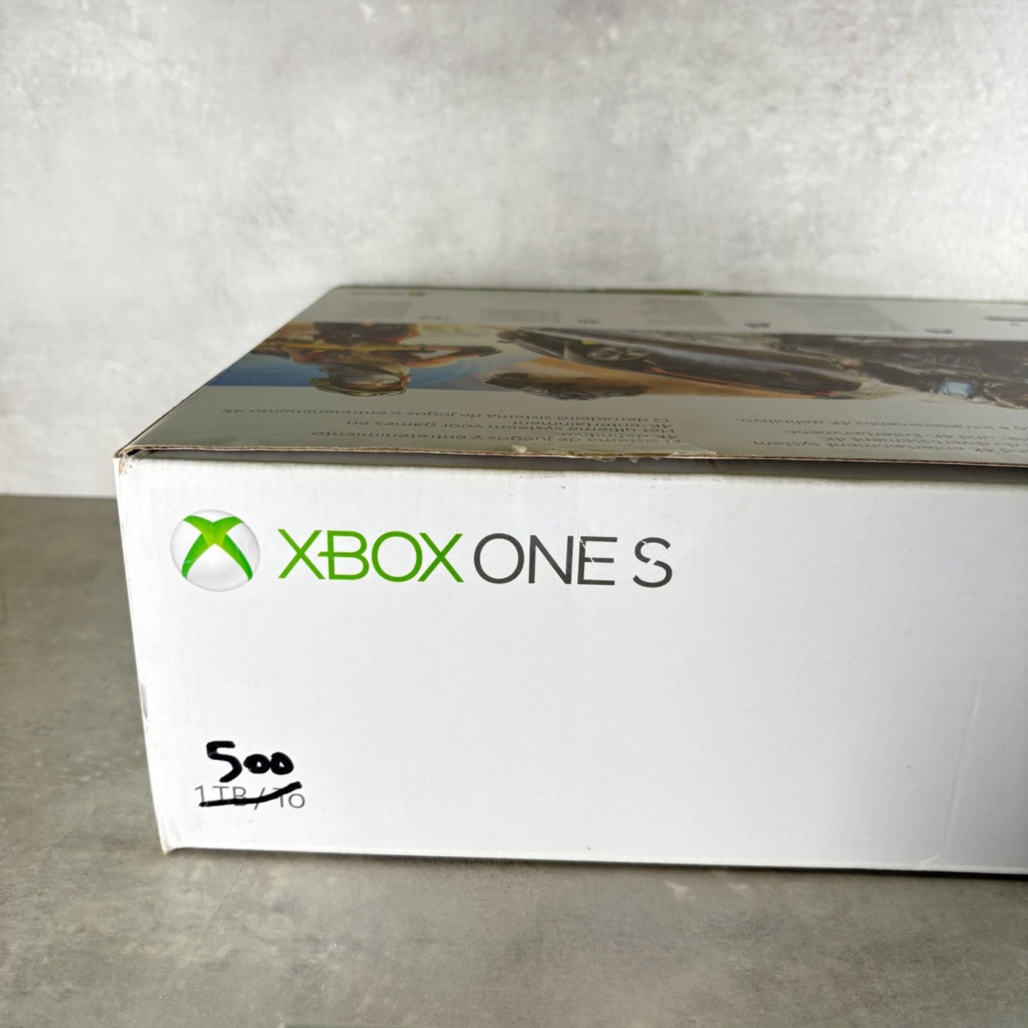 XBOX ONE S CONSOLE Microsoft 500GB Bianco COMPLETA Con Scatola + Cavi