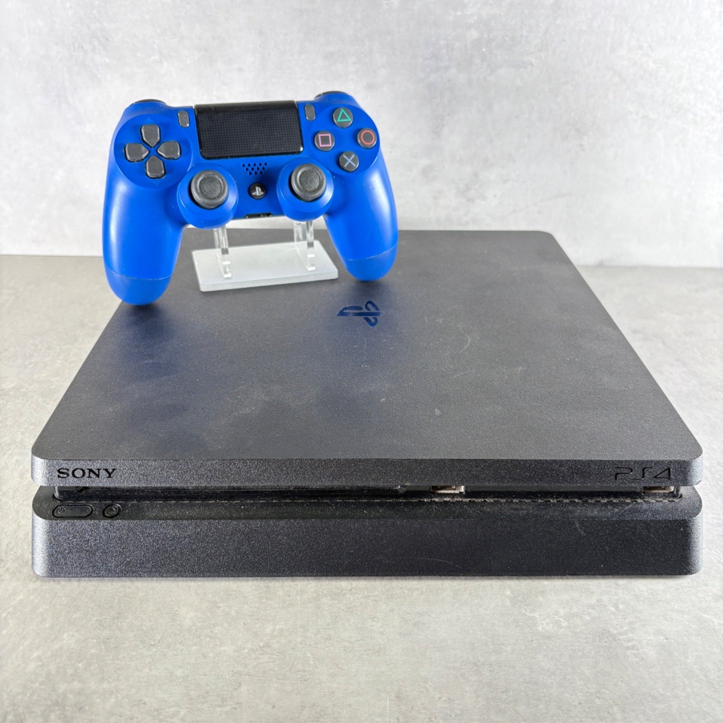 CONSOLE PLAYSTATION 4 SLIM PS4 Nera 500Gb + CONTROLLER e Cavi —FIRMWARE 12.00—