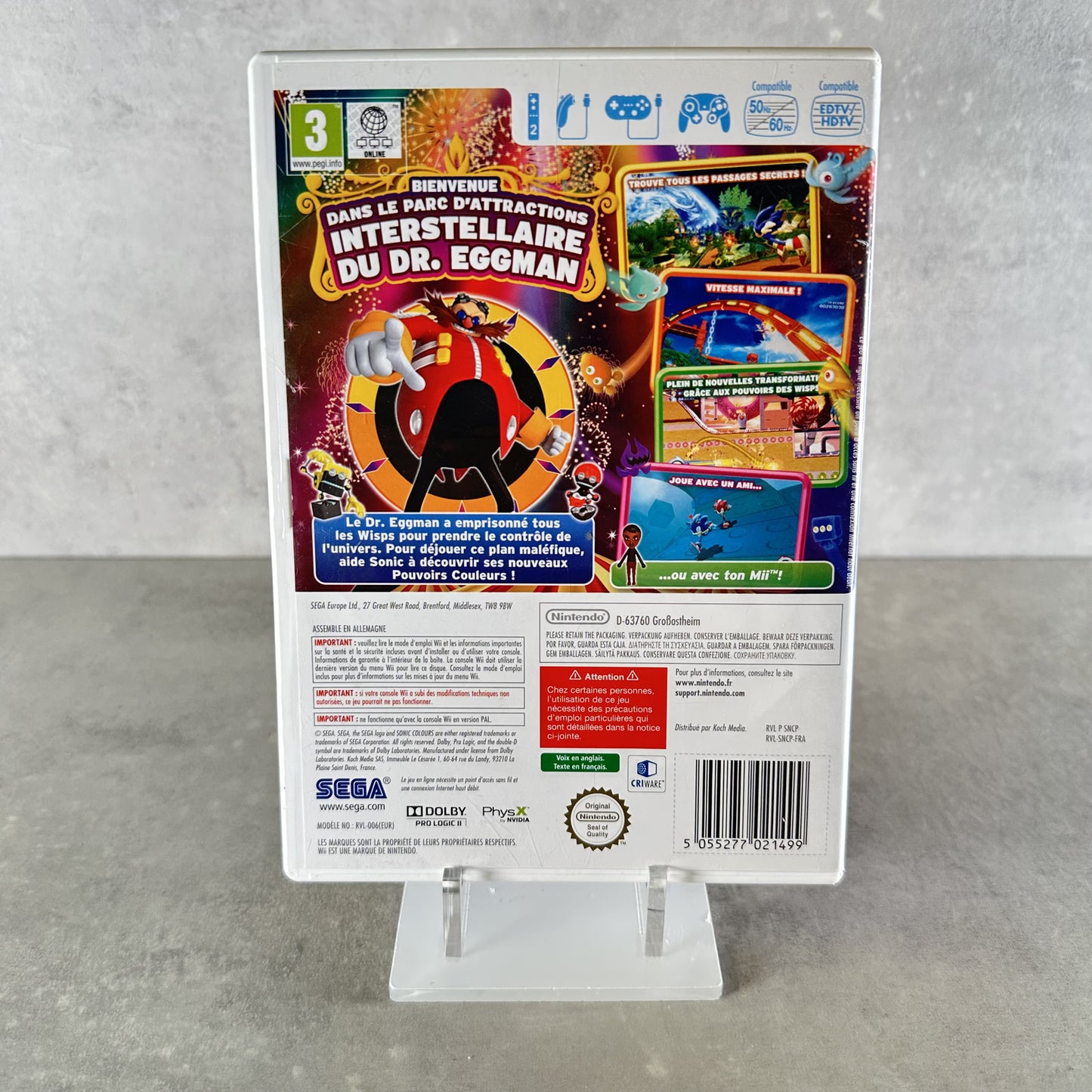 SONIC COLOURS NINTENDO WII / WII U Videogioco Multilingue Completo