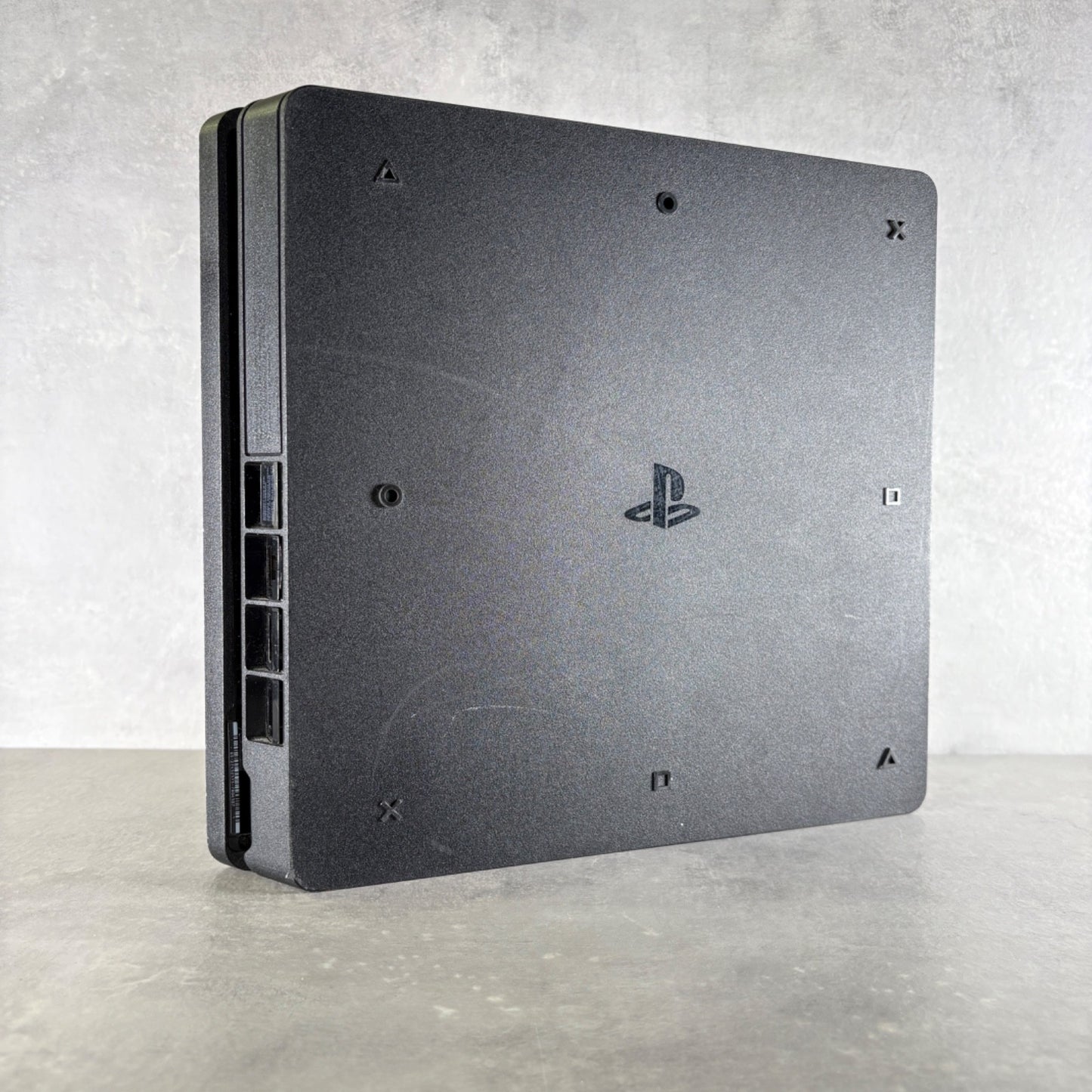 CONSOLE PLAYSTATION 4 SLIM PS4 Nera 500Gb + CONTROLLER e Cavi —FIRMWARE 12.00—