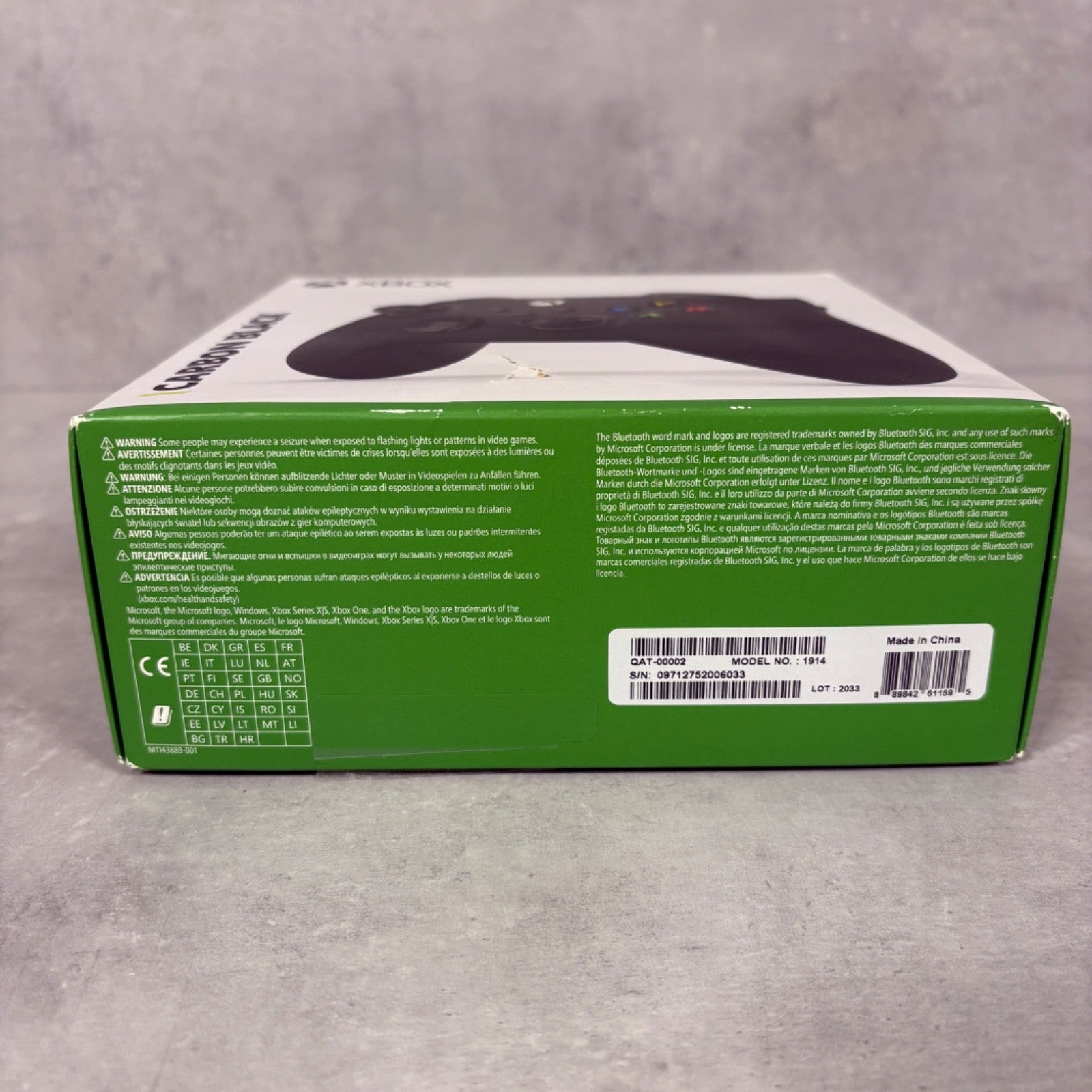 CONTROLLER XBOX ONE S/X WIRELESS Originale Microsoft Nero Con SCATOLA