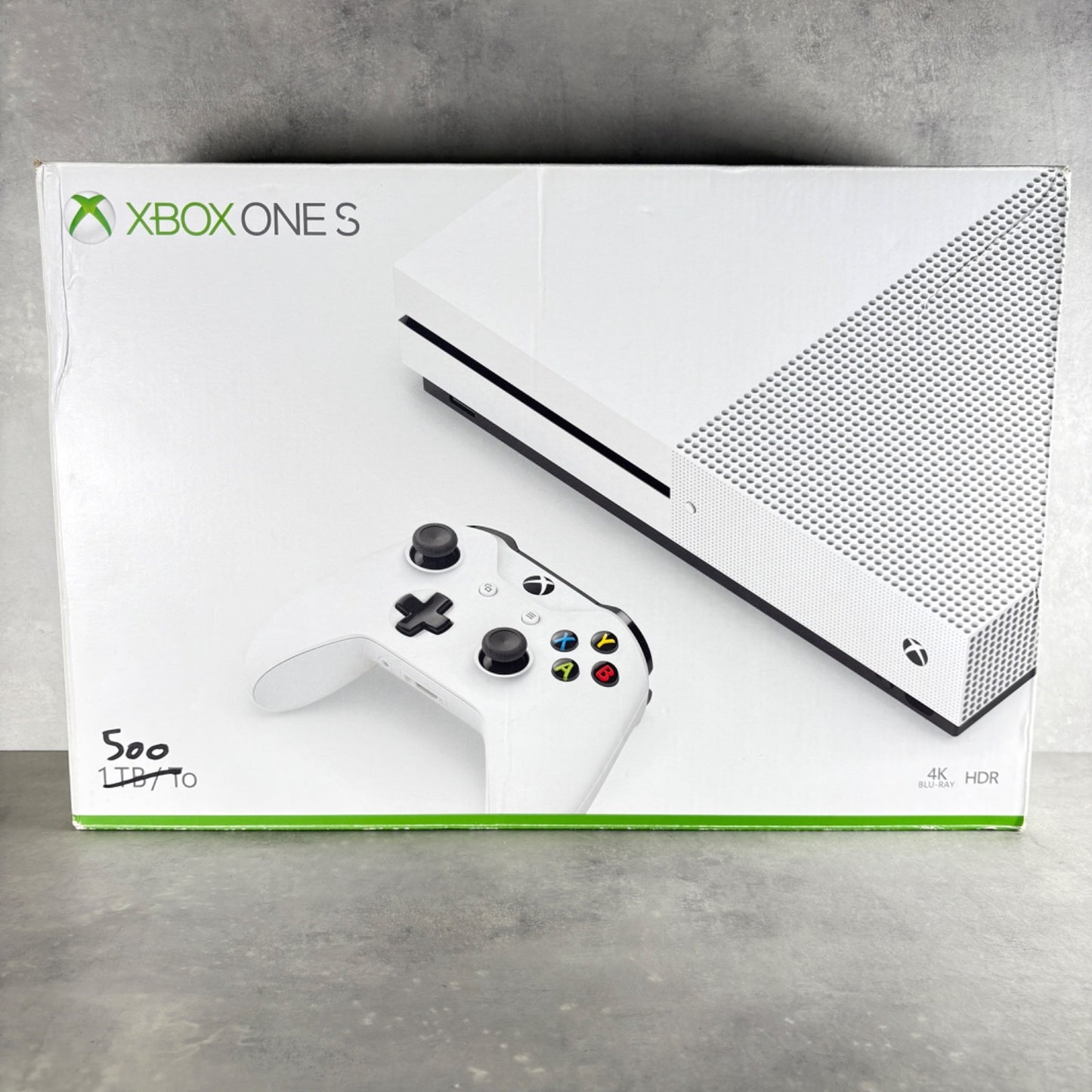 XBOX ONE S CONSOLE Microsoft 500GB Bianco COMPLETA Con Scatola + Cavi