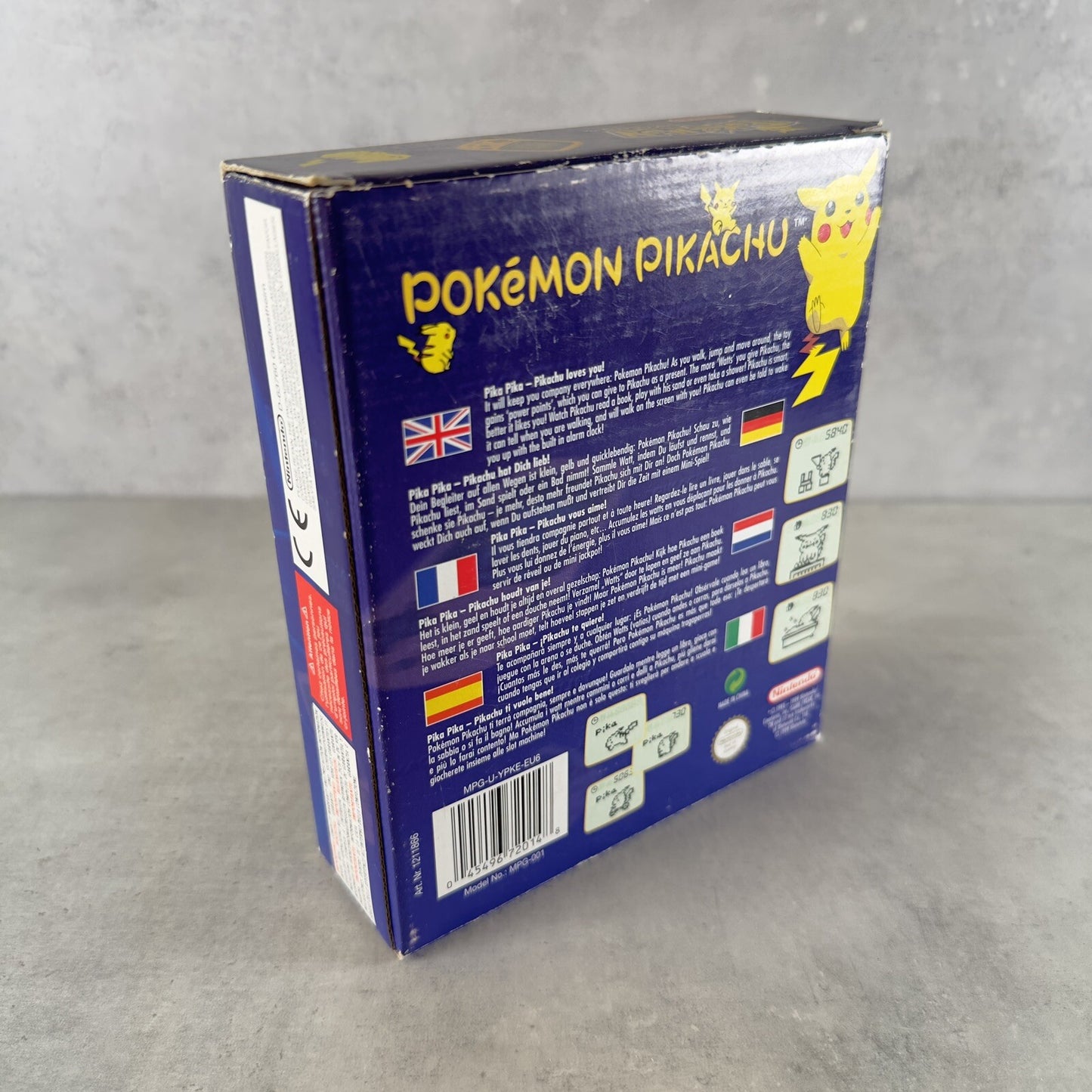 TAMAGOTCHI POKÉMON PIKACHU PODOMETER NINTENDO Completo Di Tutto
