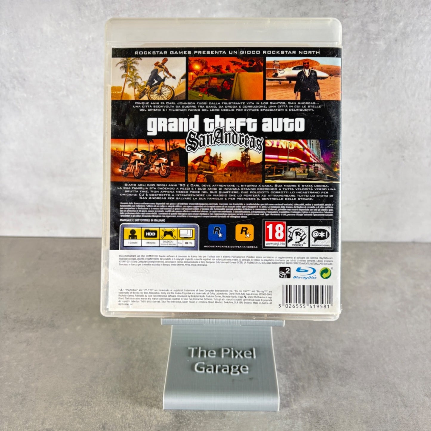 GTA GRAND THEFT AUTO SAN ANDREAS PLAYSTATION 3 PS3 ITA Completo