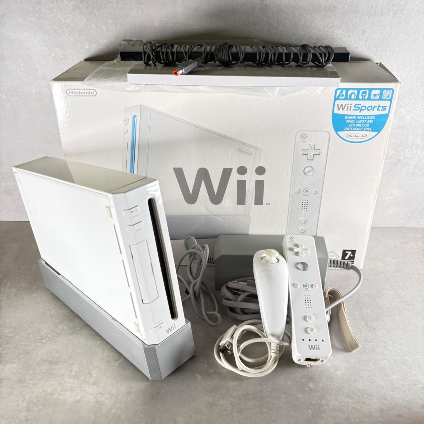 WII CONSOLE WII Bianca Con WII Sports PAL Completa Di Tutto