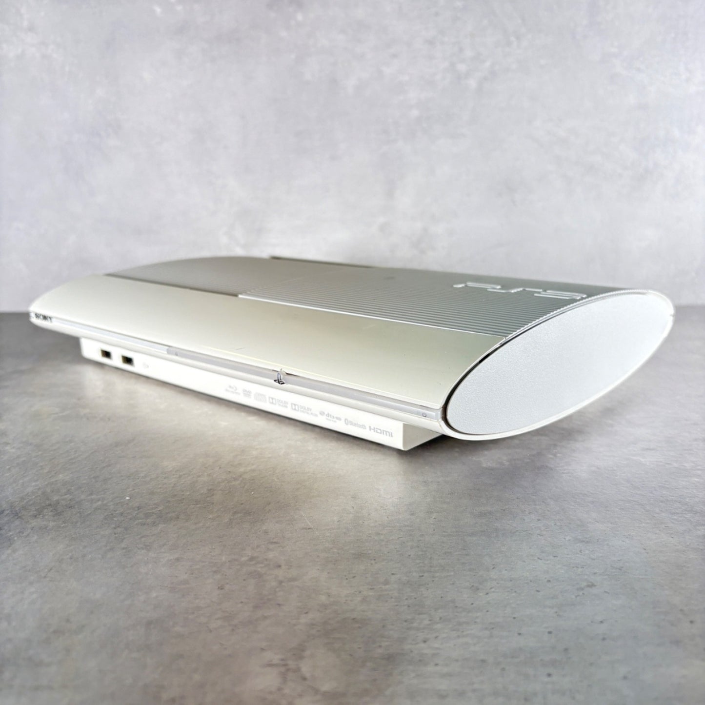 CONSOLE PLAYSTATION 3 SUPER SLIM PS3 Bianco 12GB COMPLETA + Scatola e Controller