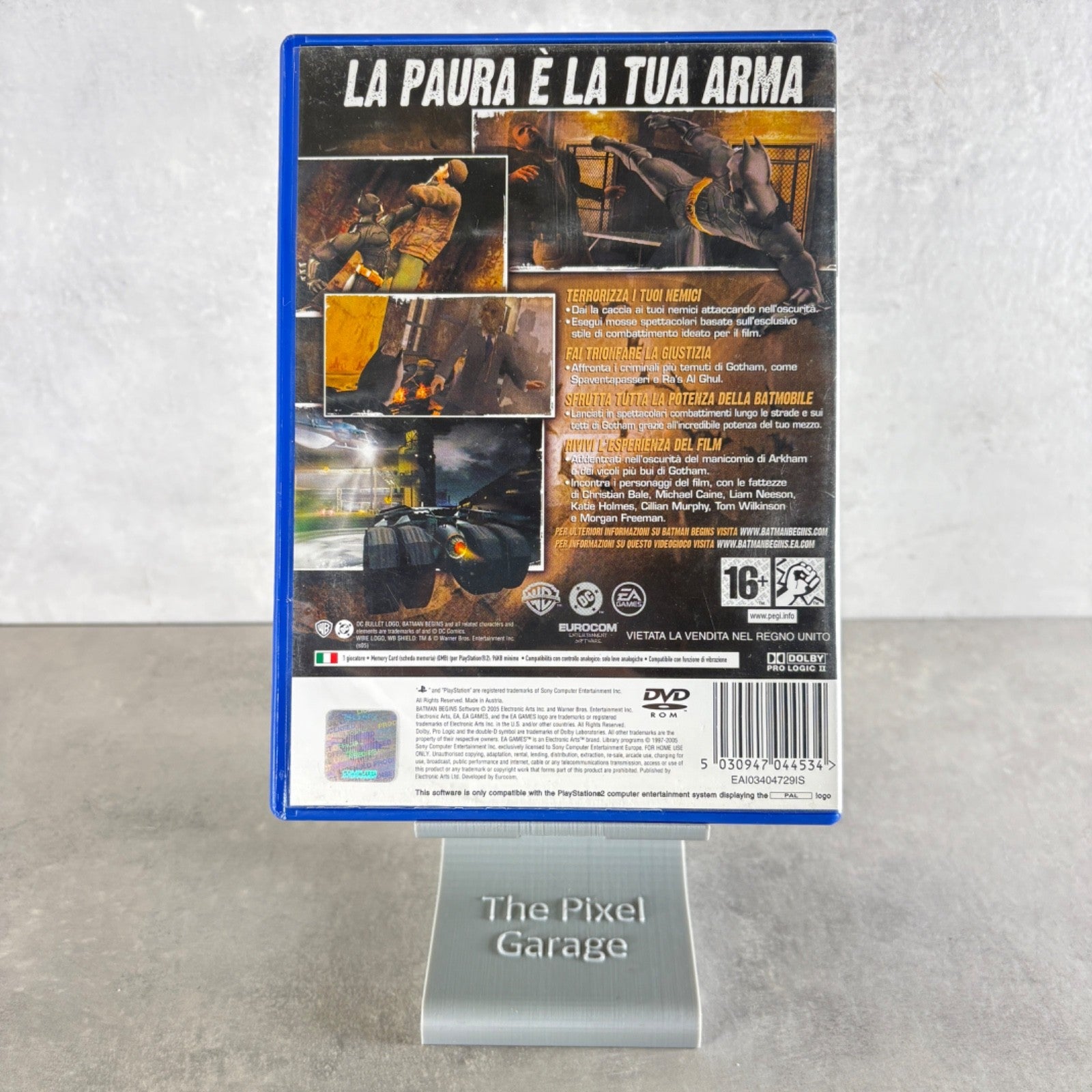 BATMAN BEGINS PLAYSTATION 2 PS2 ITA Completo