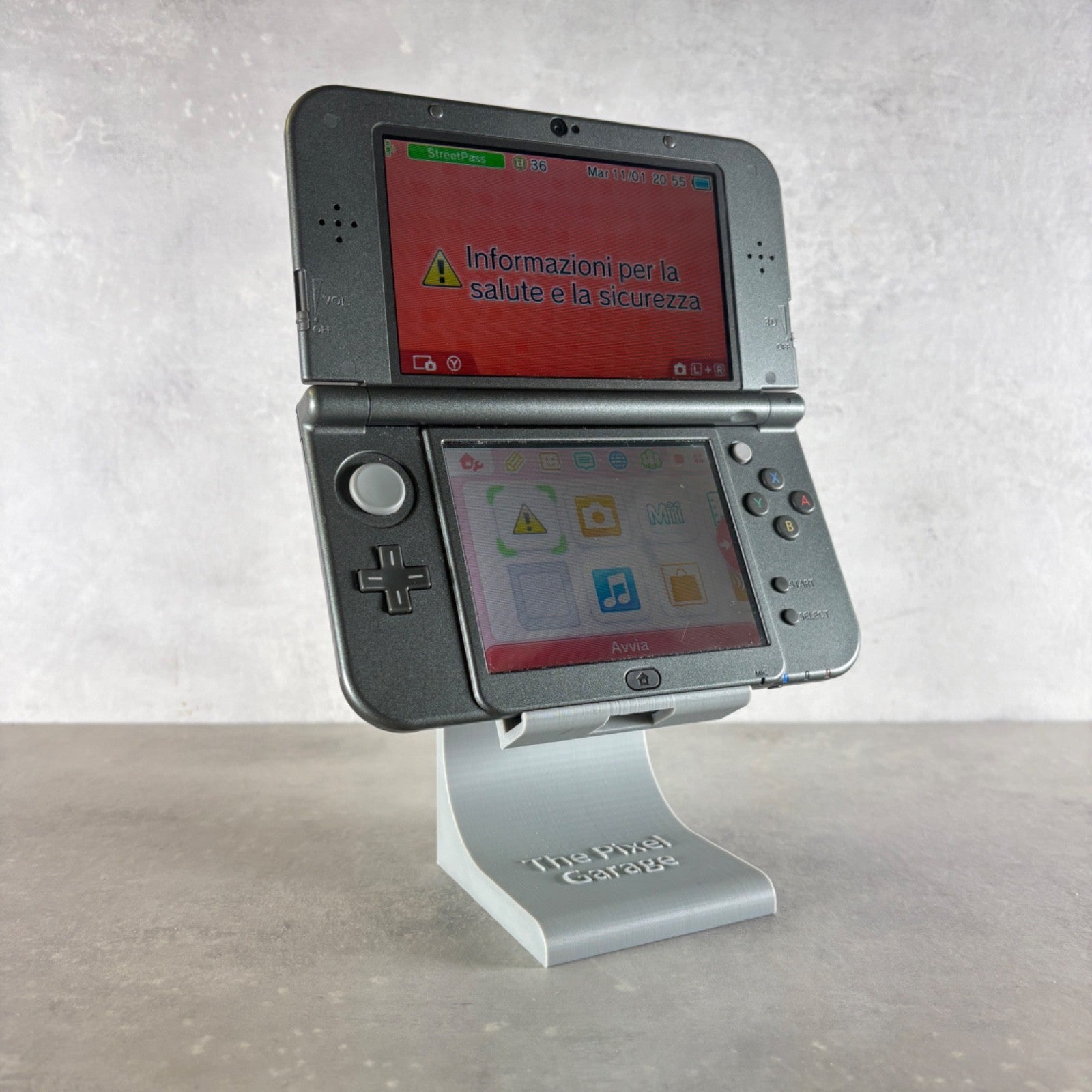 NEW NINTENDO 3DS XL CONSOLE Nero Con Scatola + Caricatore