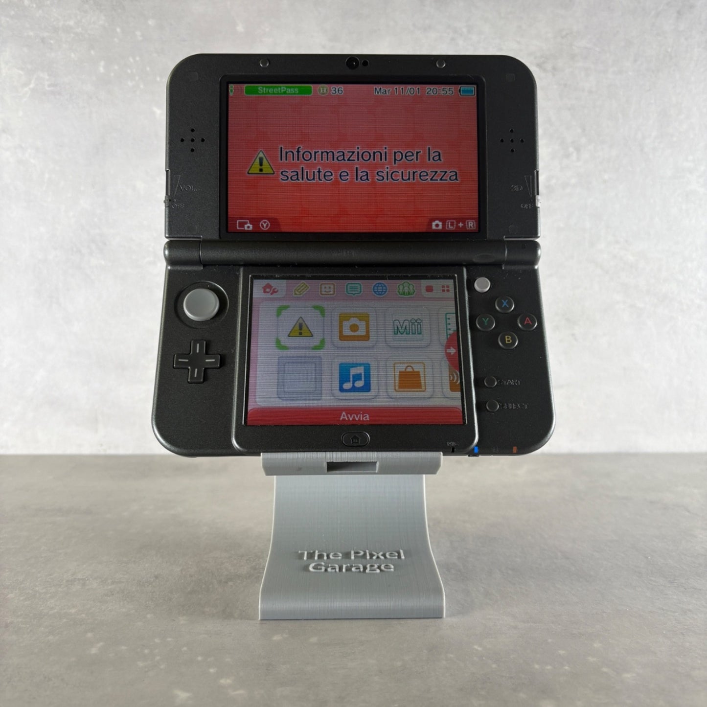 NEW NINTENDO 3DS XL CONSOLE Nero Con Scatola + Caricatore