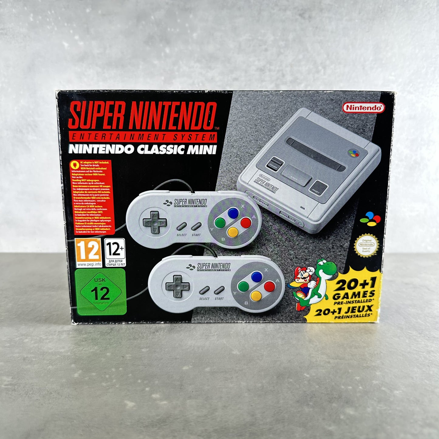 SUPER NINTENDO CLASSIC MINI SNES CONSOLE Grigio con SCATOLA