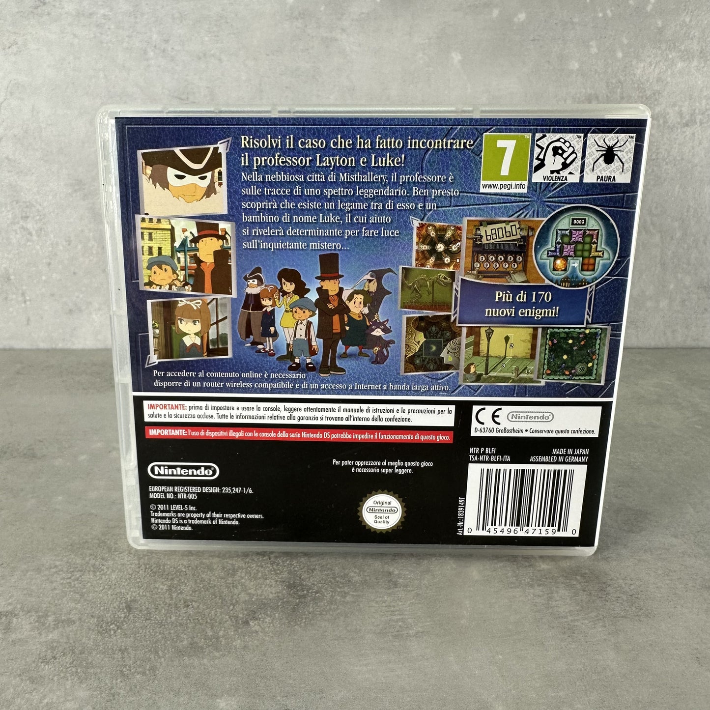 IL PROFESSOR LAYTON E IL RICHIAMO DELLO SPETTRO NINTENDO DS ITA Completo