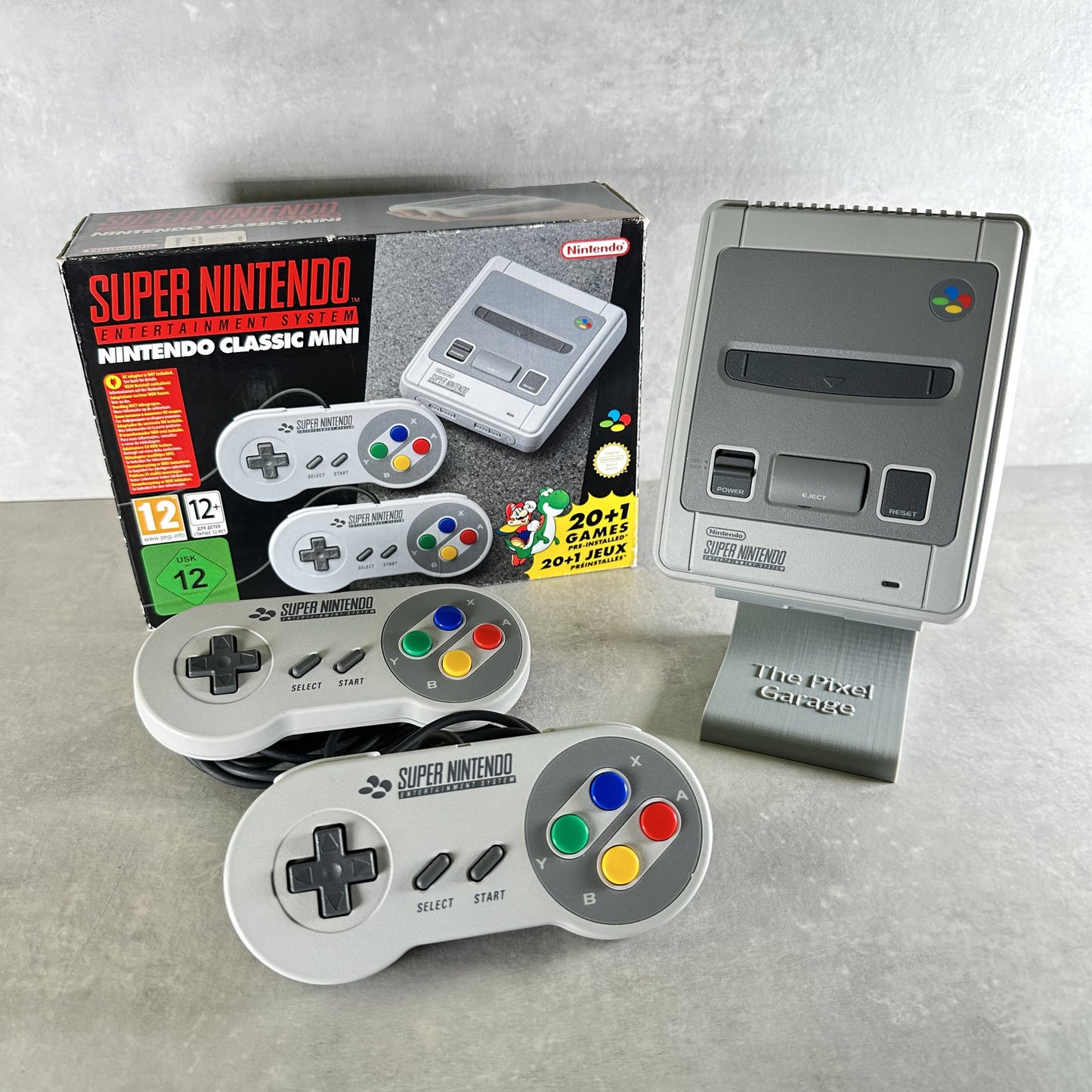SUPER NINTENDO CLASSIC MINI SNES CONSOLE Grigio con SCATOLA
