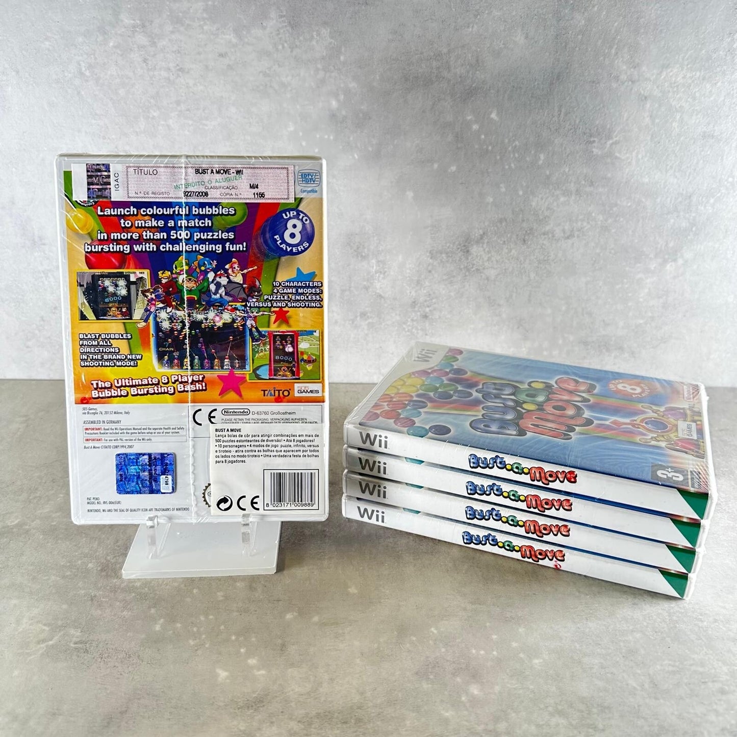 BUST A MOVE NINTENDO WII MULTILINGUA (ITA🇮🇹) Sigillato -5 unità -