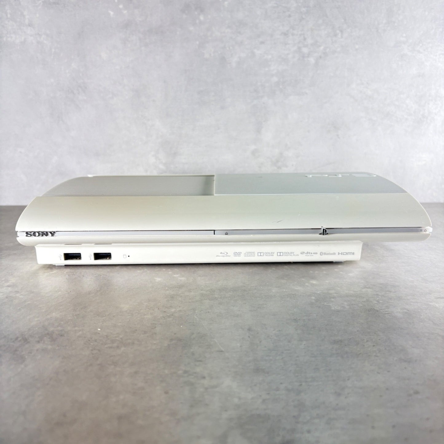 CONSOLE PLAYSTATION 3 SUPER SLIM PS3 Bianco 12GB COMPLETA + Scatola e Controller