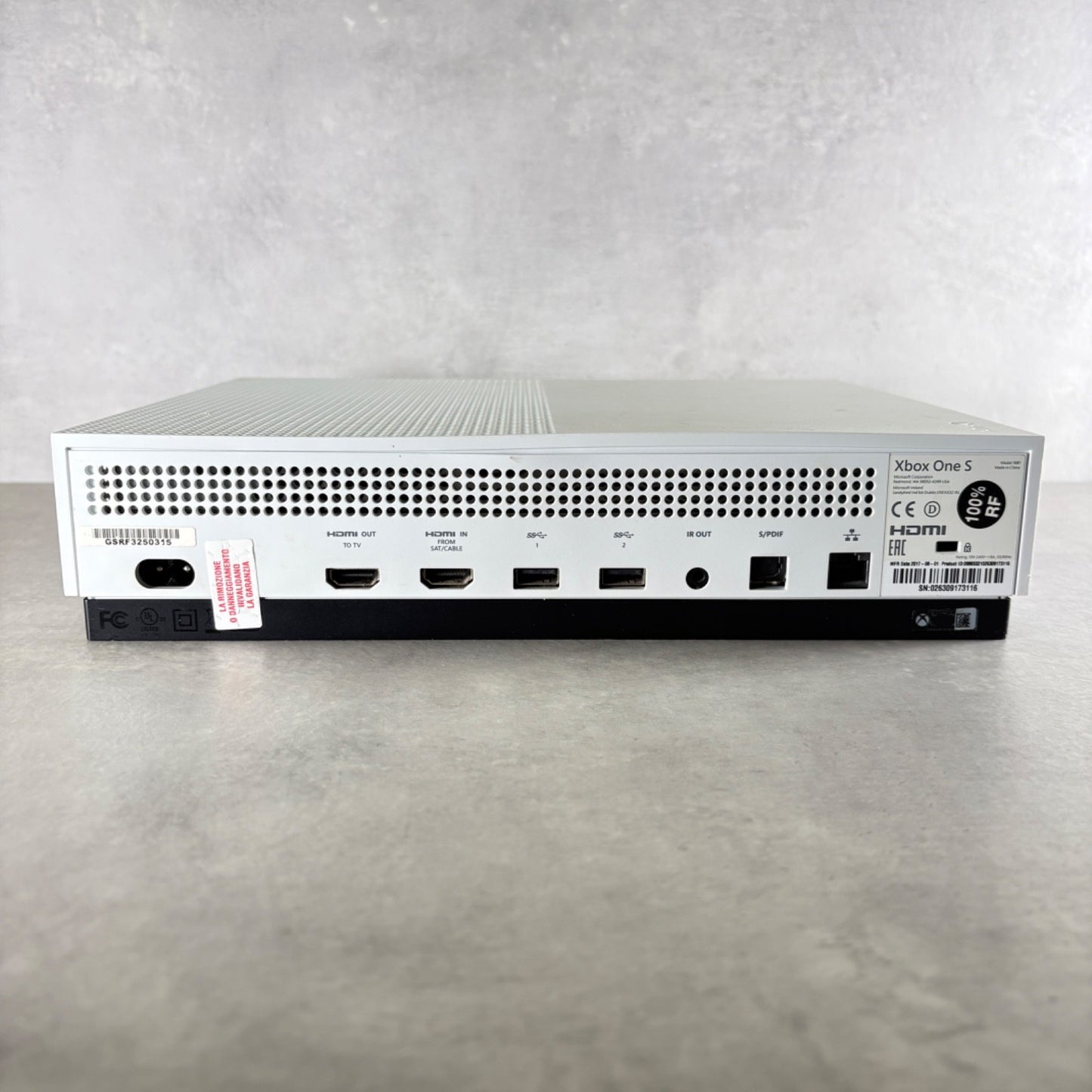 XBOX ONE S CONSOLE Microsoft 500GB CONSOLE Con Cavi