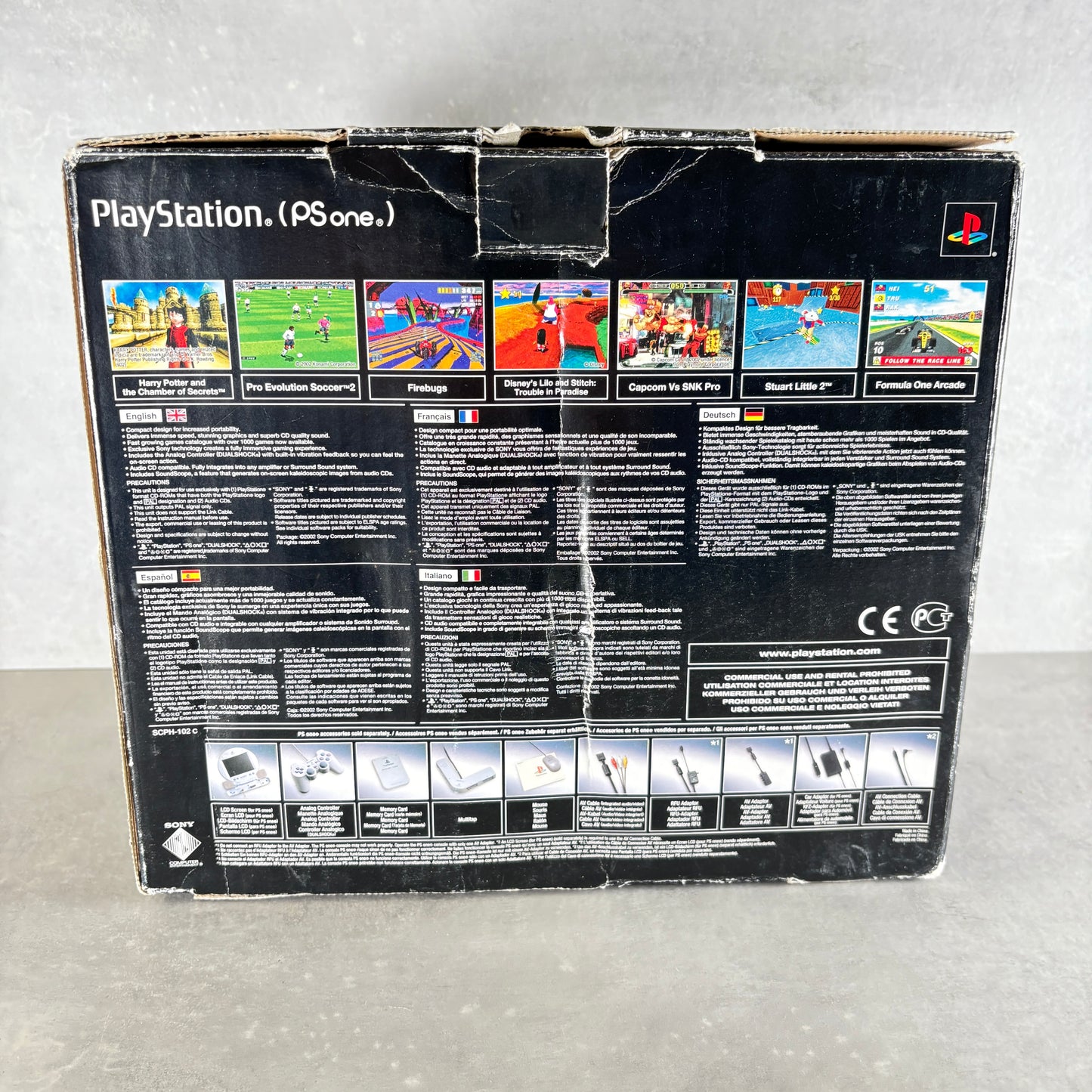 Sony PS One – Console Originale – Con Scatola, Controller e Cavi – Retro Gaming – PlayStation 1 – Usato