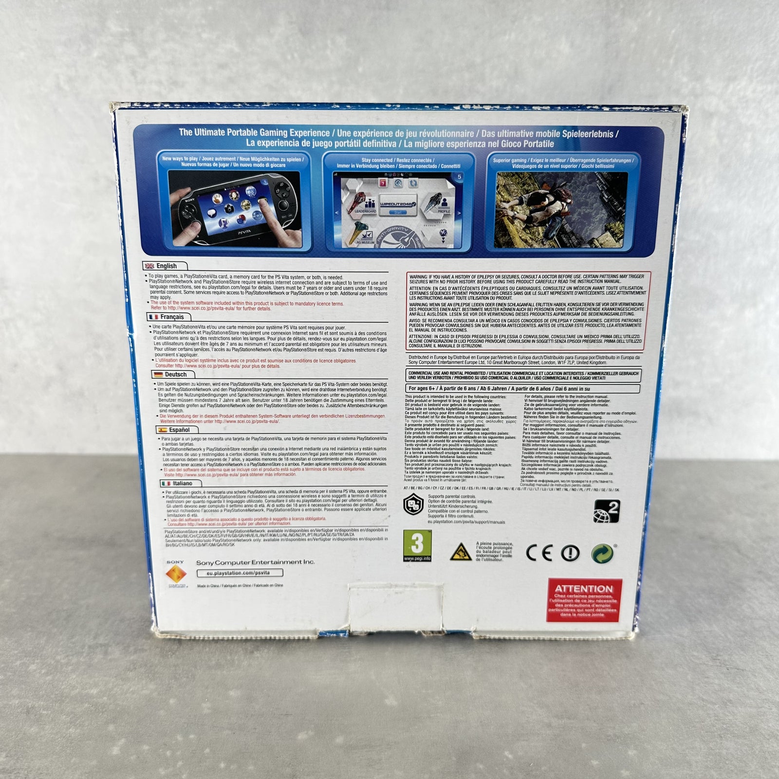 Sony PS VITA OLED PCH-1104 CONSOLE 3G-WiFi Completa Di Tutto