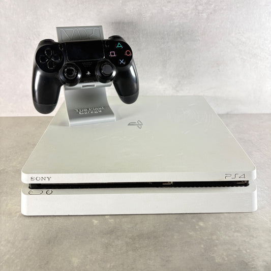 CONSOLE PLAYSTATION 4 SLIM PS4 Bianco 500Gb + Cavi e CONTROLLER —FIRMWARE 12.52—