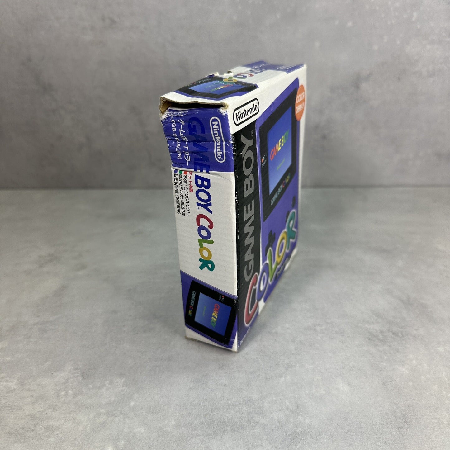 NINTENDO GAME BOY COLOR GBC Jap Viola CONSOLE COMPLETA di Scatola