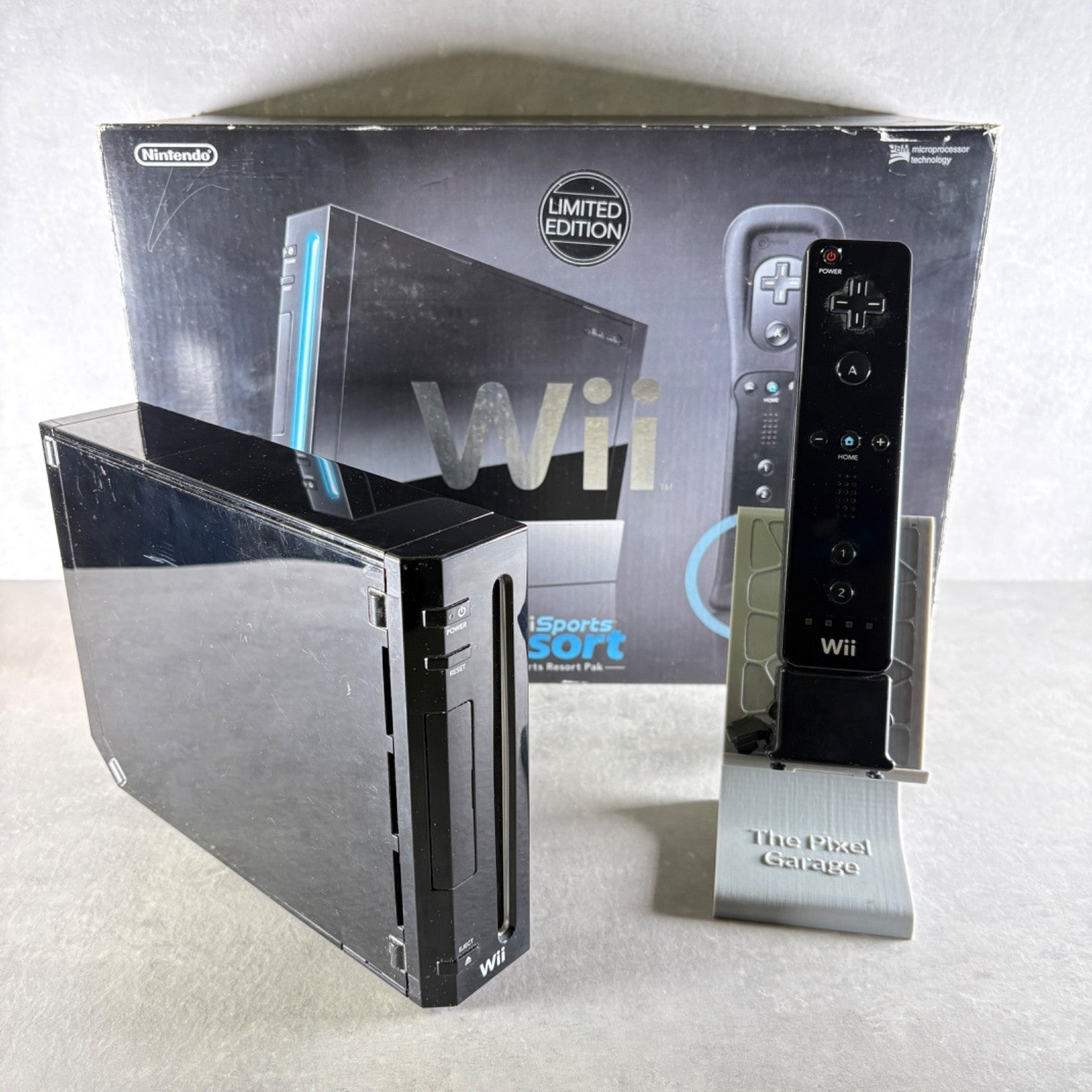 WII CONSOLE WII Nero EDIZIONE LIMITATA + WII Sports e WII Sports Resort COMPLETA