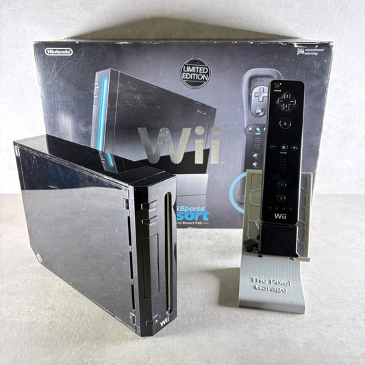 WII CONSOLE WII Nero EDIZIONE LIMITATA + WII Sports e WII Sports Resort COMPLETA