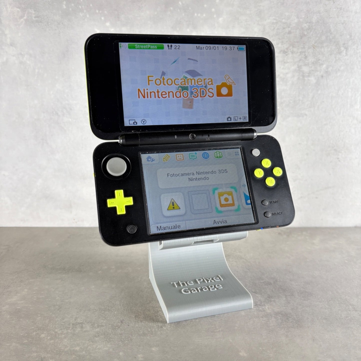 NEW NINTENDO 2DS XL CONSOLE Verde MARIO KART Edition + Caricatore e Gioco