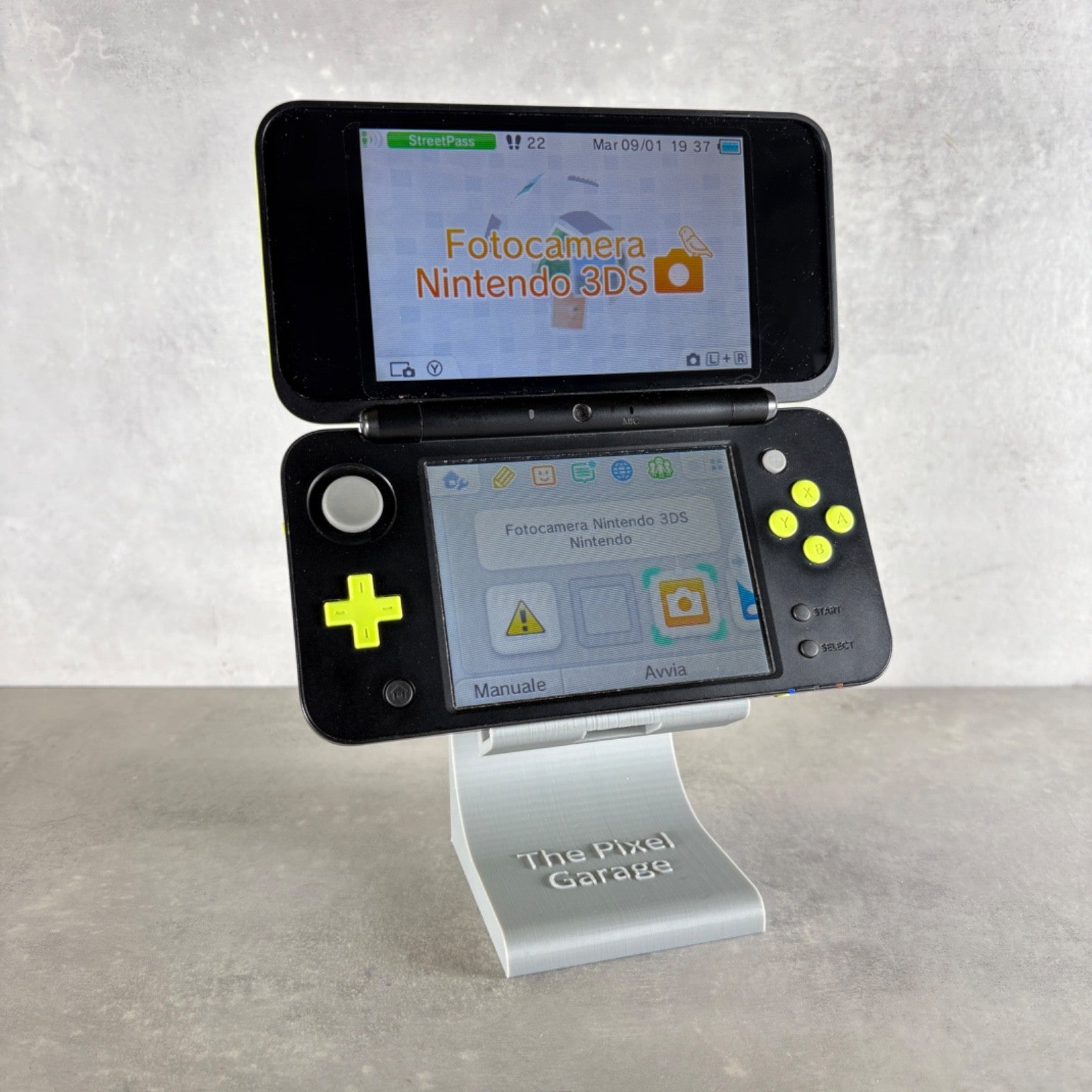 NEW NINTENDO 2DS XL CONSOLE Verde MARIO KART Edition + Caricatore e Gioco
