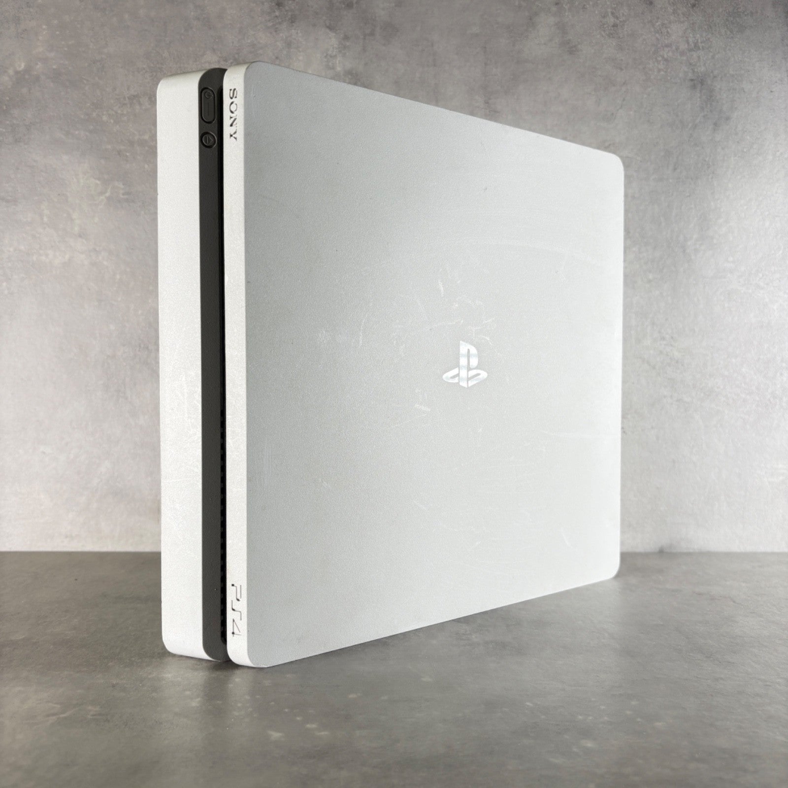 CONSOLE PLAYSTATION 4 SLIM PS4 Bianco 500Gb + Cavi e CONTROLLER —FIRMWARE 12.52—