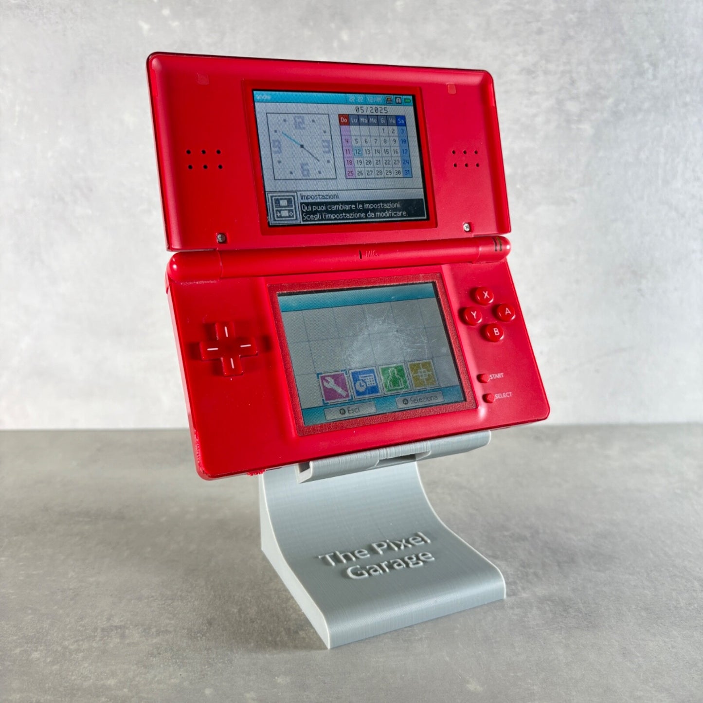 NINTENDO DS LITE CONSOLE Rosso Con CARICATORE