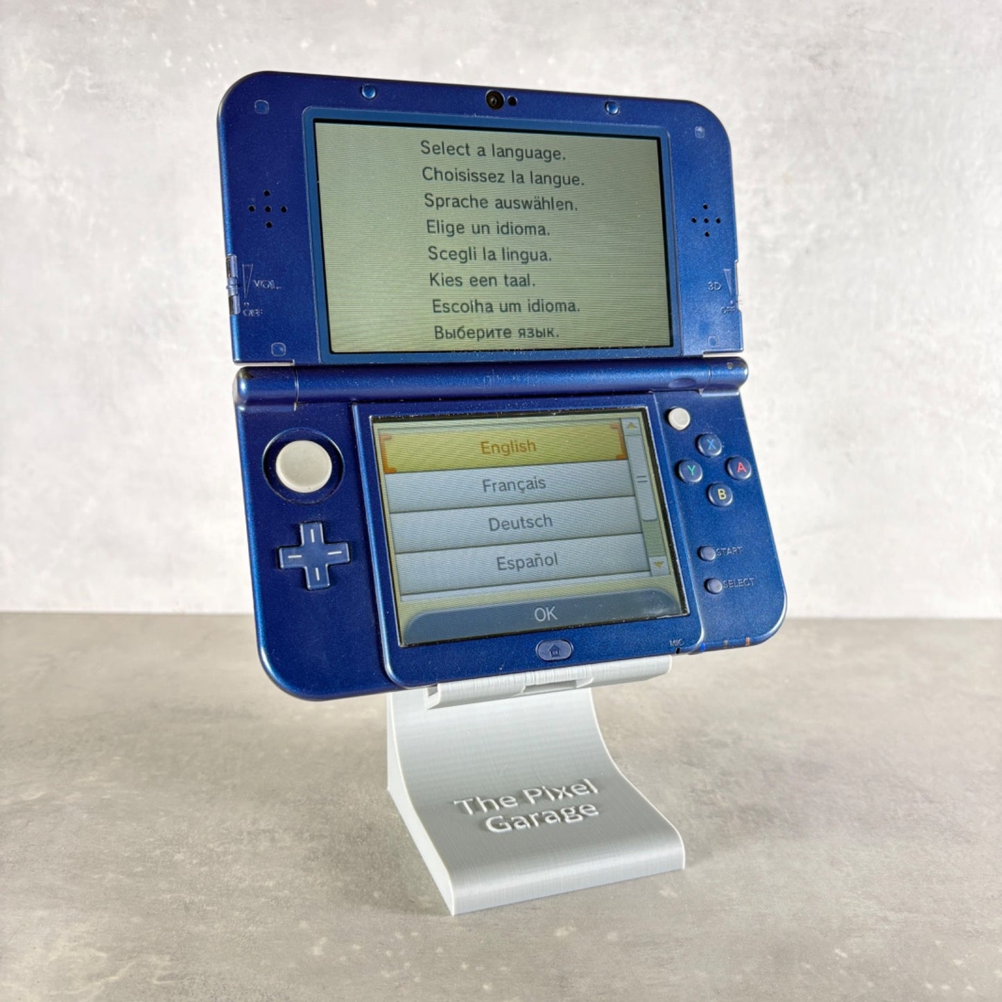 NEW NINTENDO 3DS XL CONSOLE Blu + Caricatore