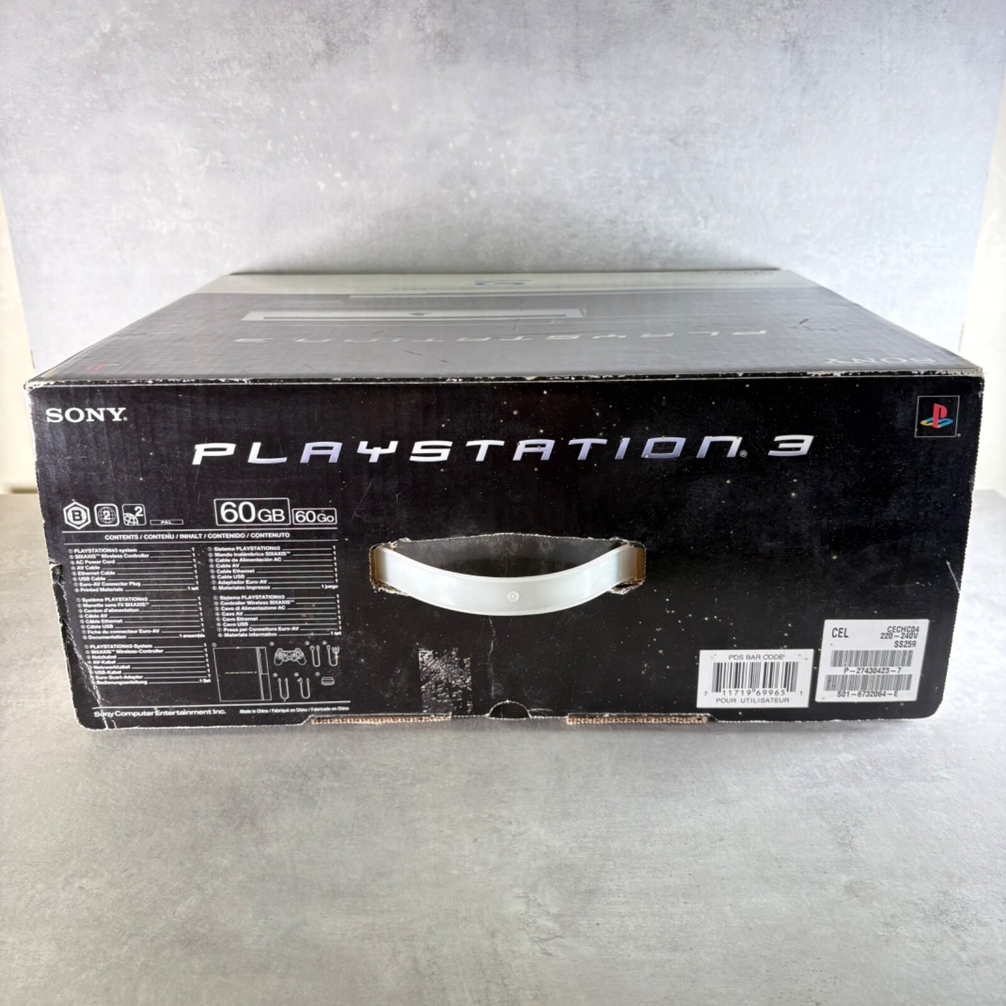 PLAYSTATION 3 RETROCOMPATIBILE Sony PS3 60GB Completa Di SCATOLA + CONTROLLER