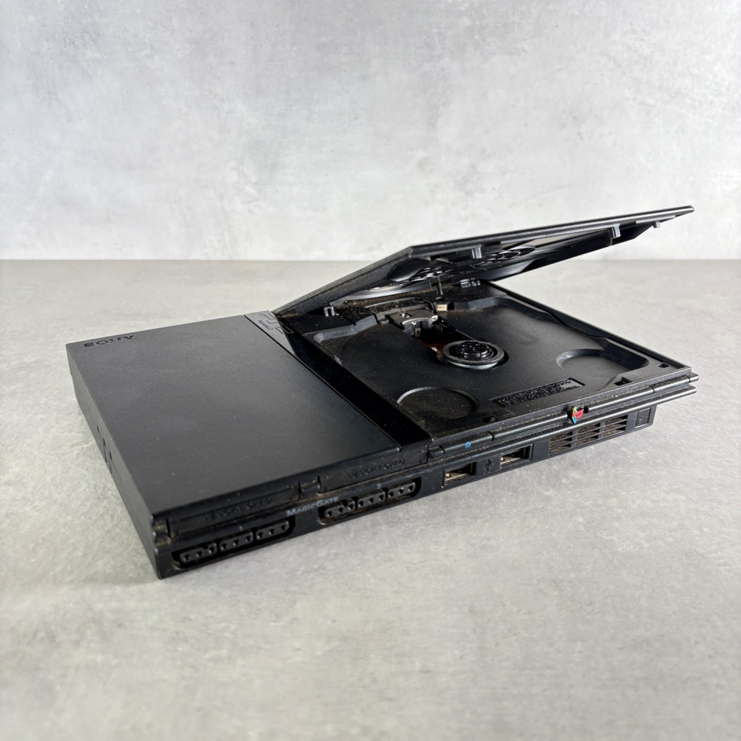 CONSOLE PS2 SLIM PLAYSTATION 2 SONY PAL con SCATOLA + CAVI e CONTROLLER