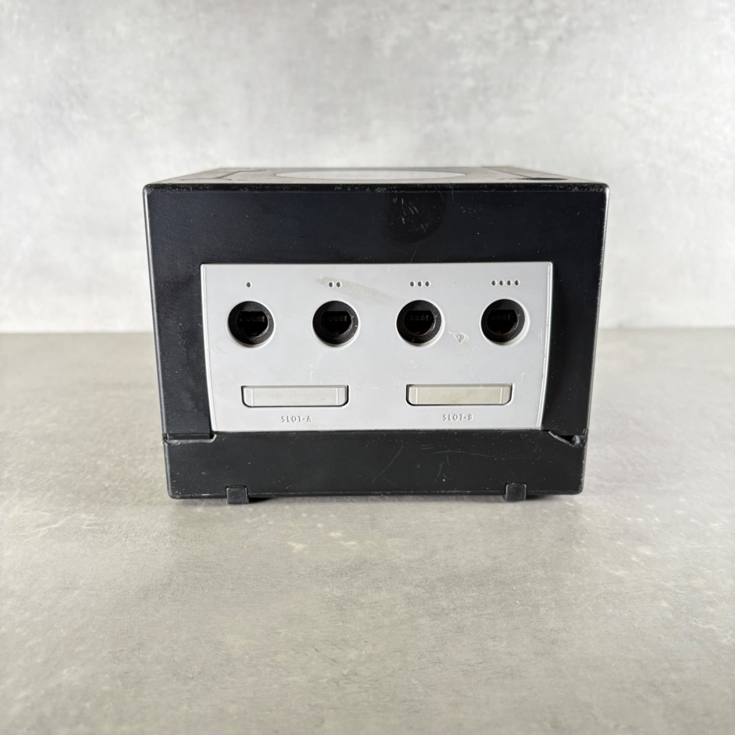 NINTENDO GAMECUBE CONSOLE Nero Con CONTROLLER + CAVI