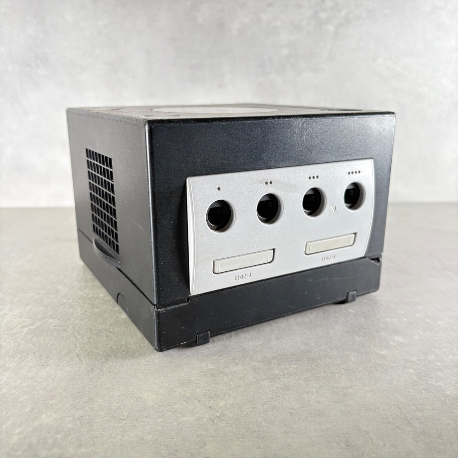 NINTENDO GAMECUBE CONSOLE Nero Con CONTROLLER + CAVI