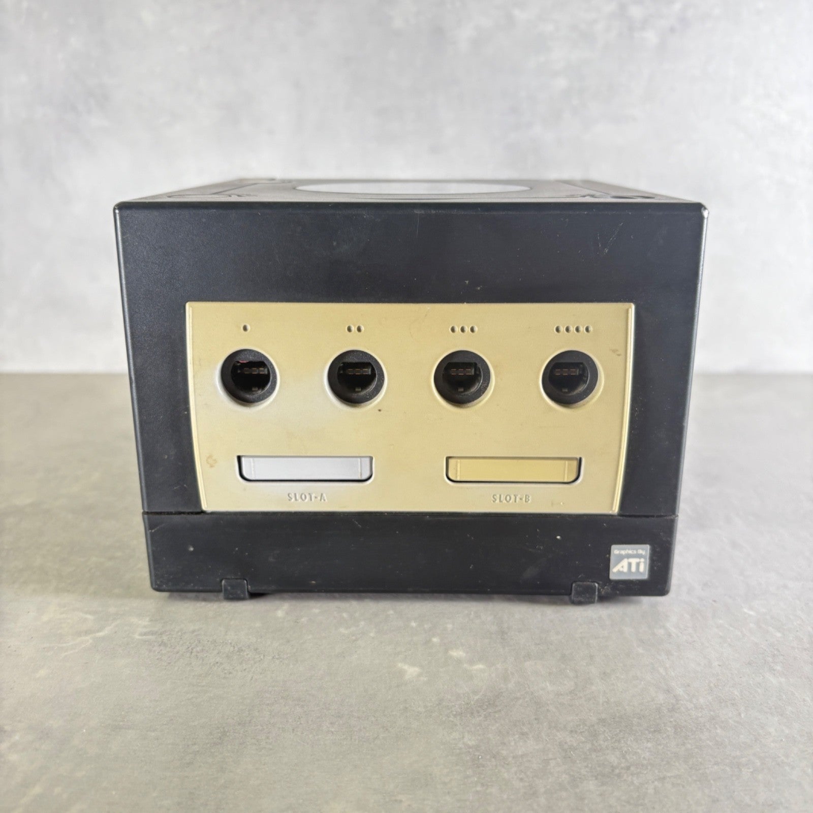 NINTENDO GAMECUBE Console Nero CONSOLE +Cavi