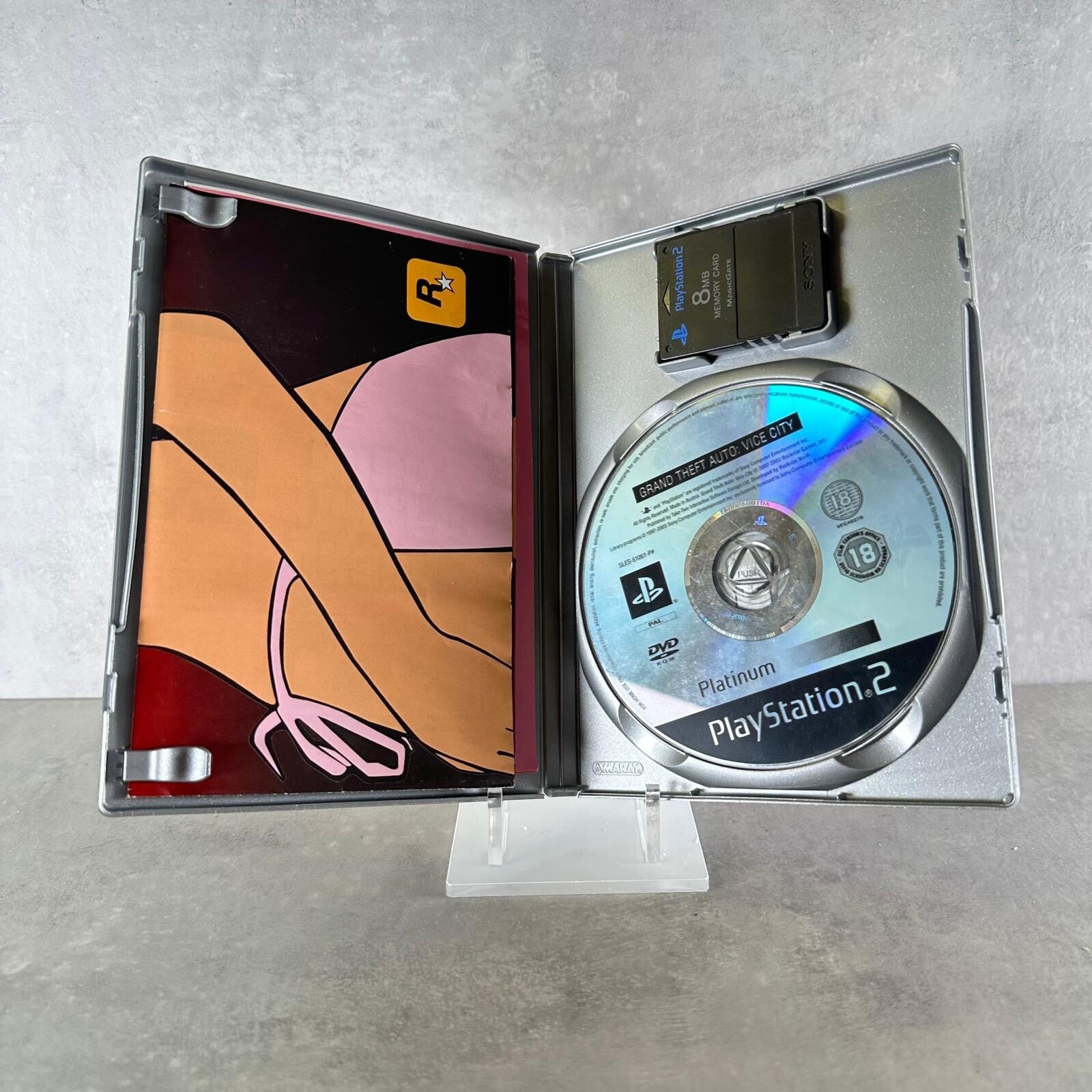 PLAYSTATION 2 CONSOLE Nera PS2 + CONTROLLER + GTA