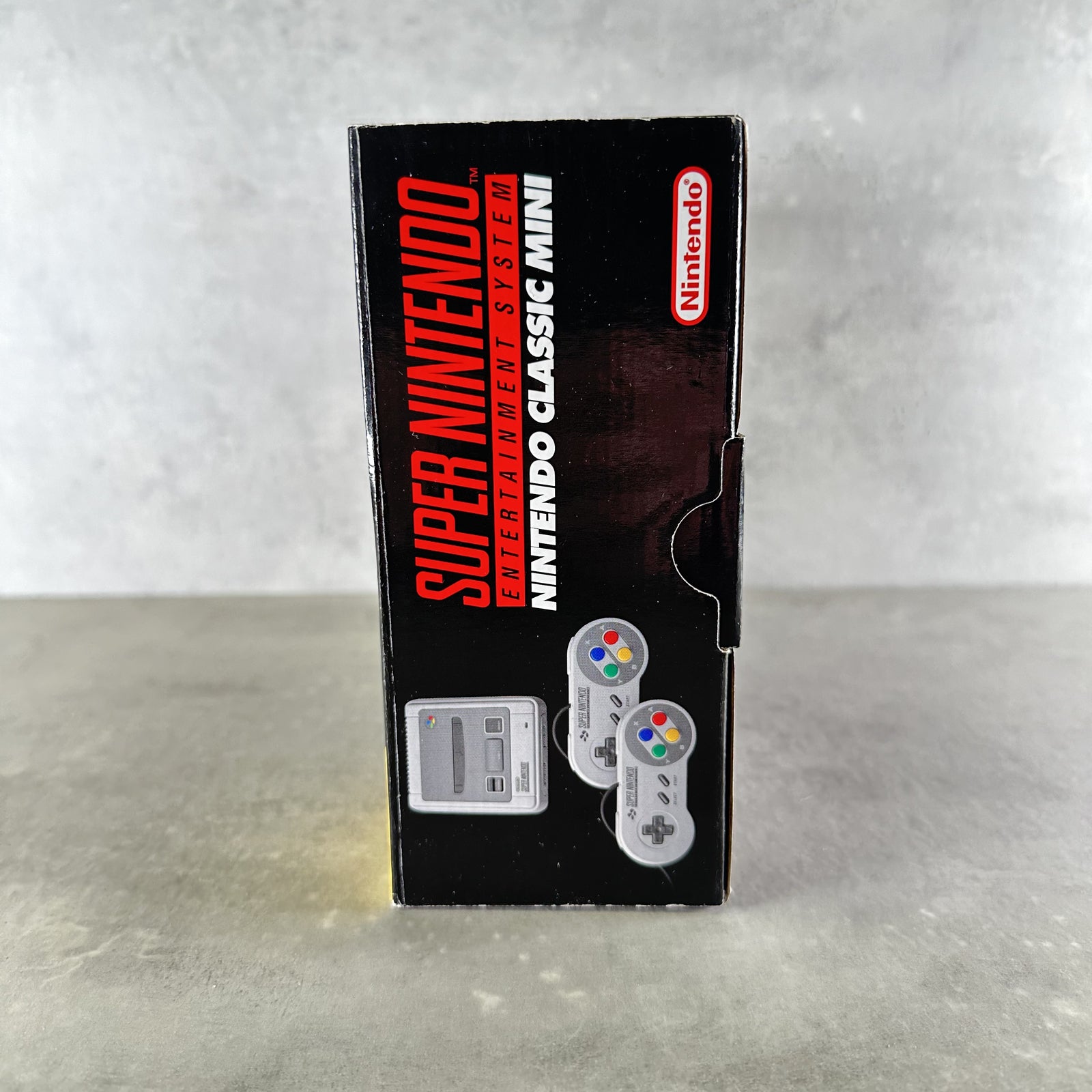 SUPER NINTENDO CLASSIC MINI SNES CONSOLE Grigia COMPLETA con SCATOLA