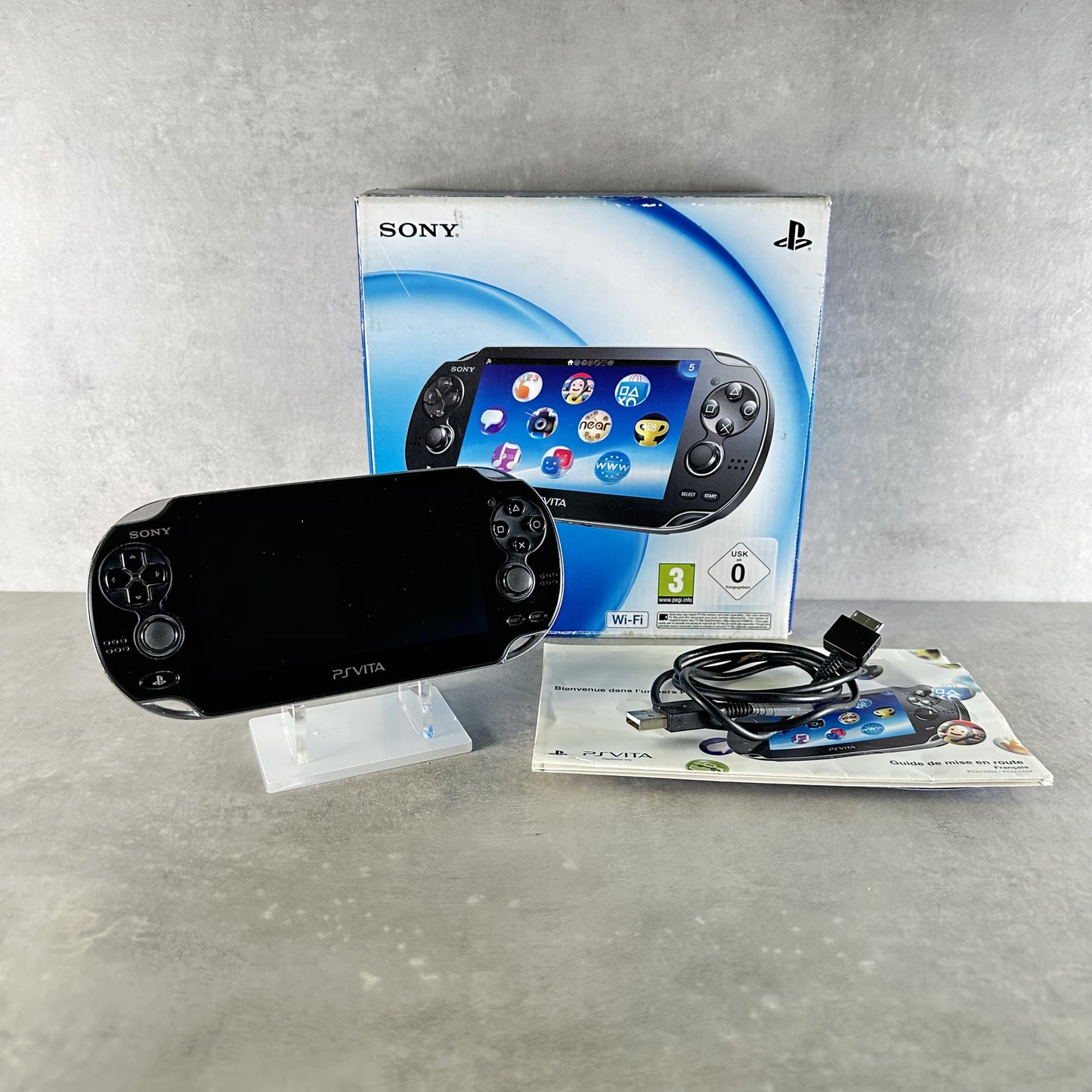 Sony PS VITA OLED PCH-1104 CONSOLE 3G-WiFi Completa Di Tutto