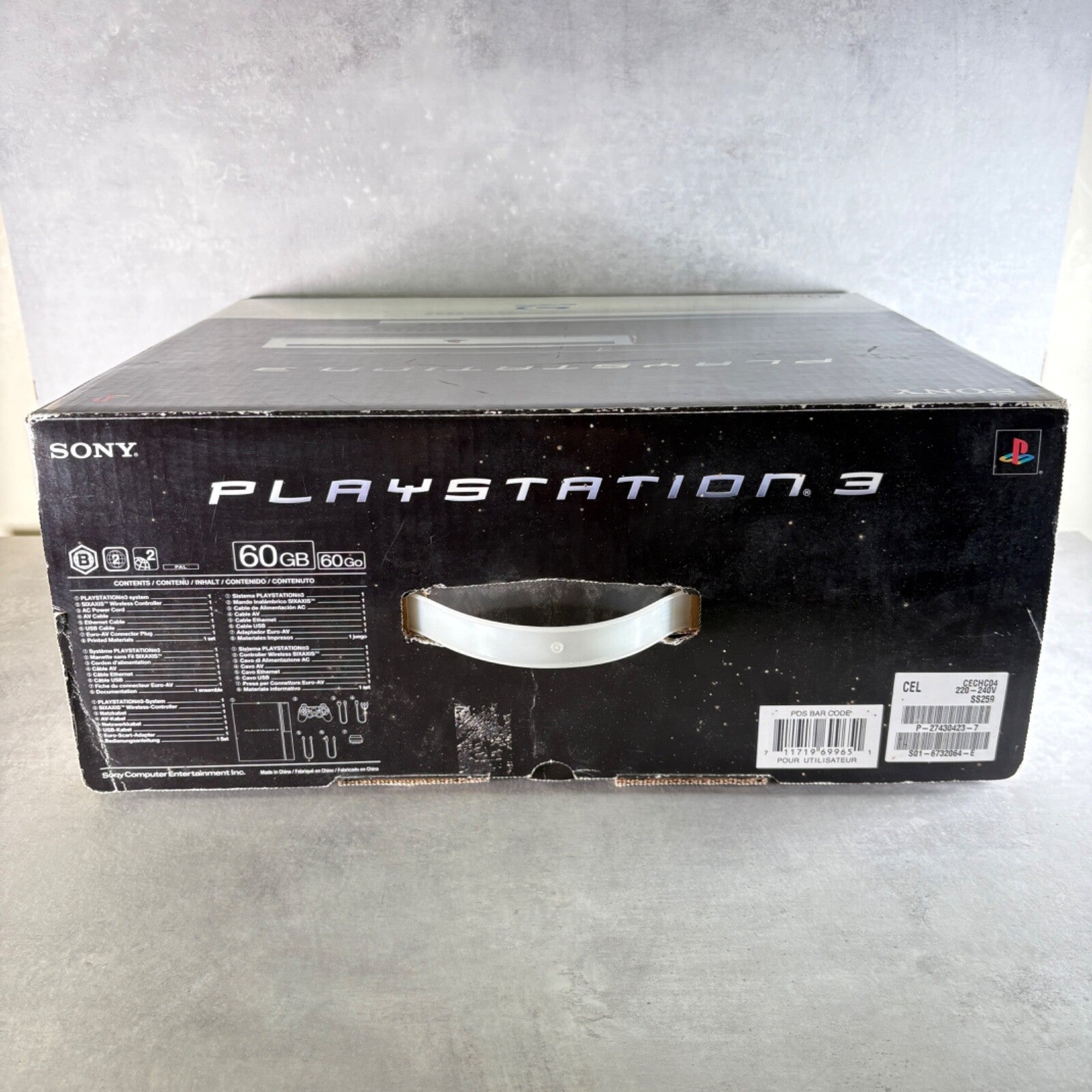 PLAYSTATION 3 RETROCOMPATIBILE Sony PS3 60GB Completa Di SCATOLA + CONTROLLER