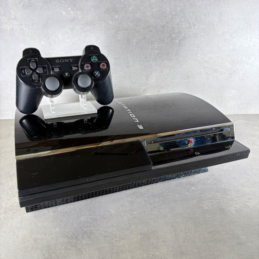 PLAYSTATION 3 RETROCOMPATIBILE Nero Sony PS3 60GB Con Cavi + CONTROLLER