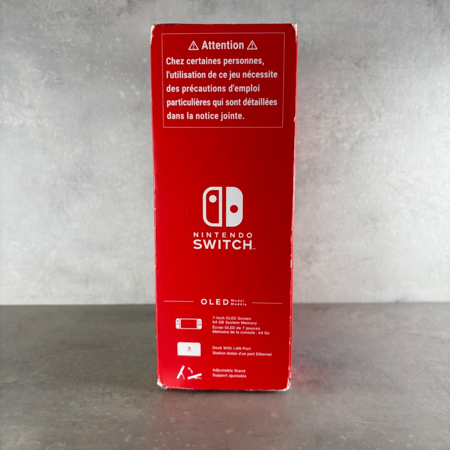 NINTENDO SWITCH OLED Rosso CONSOLE COMPLETA Di Tutto + Scatola E Accessori