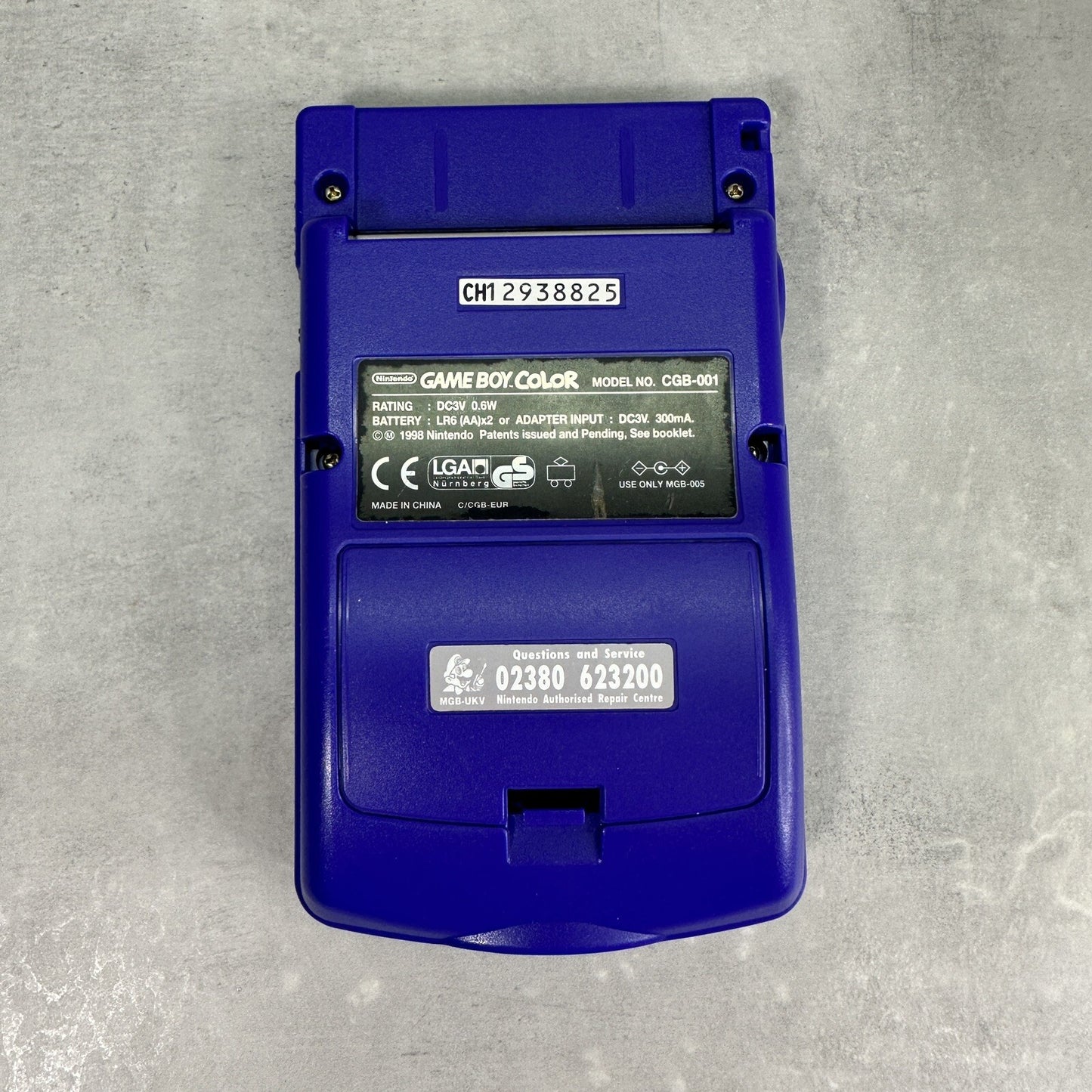 NINTENDO GAME BOY COLOR GBC Jap Viola CONSOLE COMPLETA di Scatola
