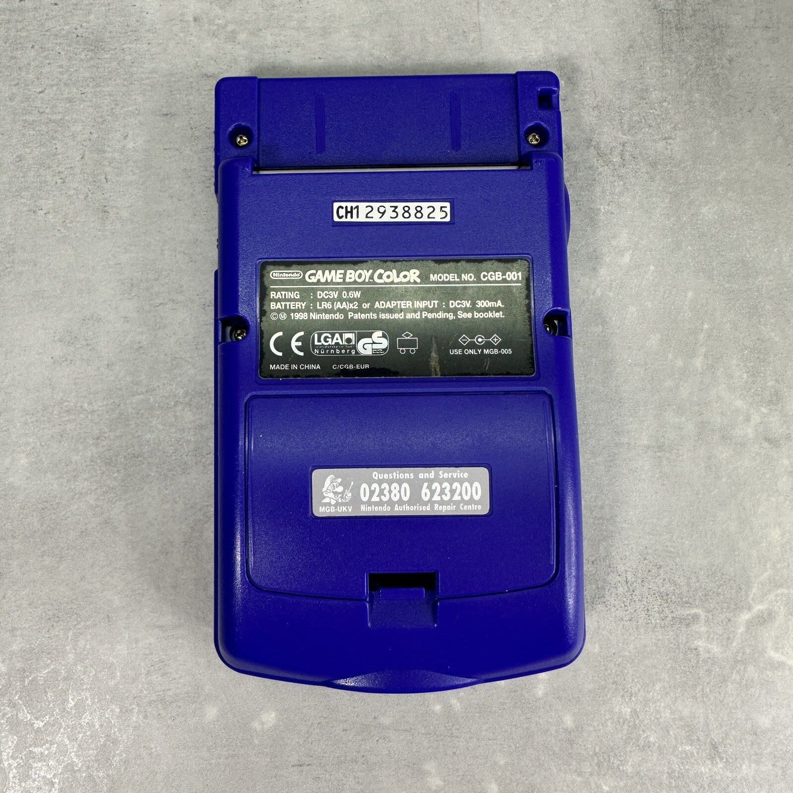 NINTENDO GAME BOY COLOR GBC Jap Viola CONSOLE COMPLETA di Scatola